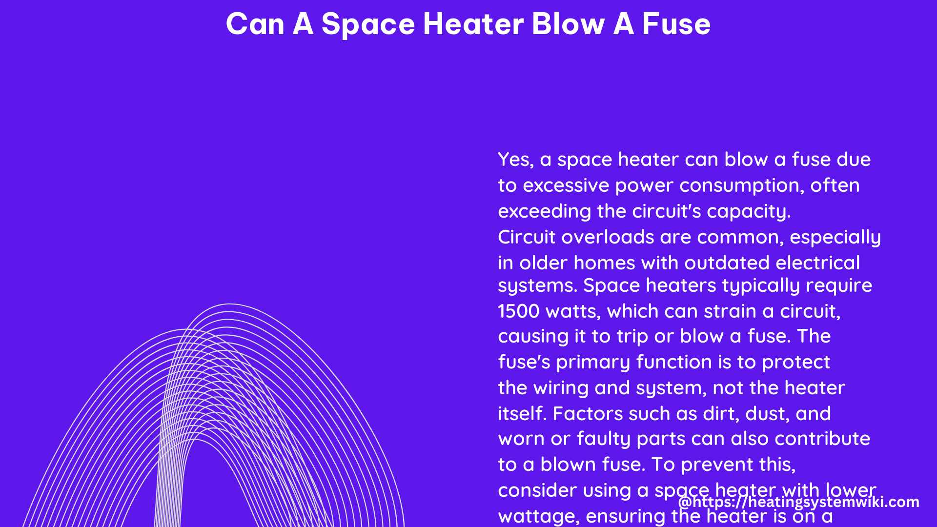 can a space heater blow a fuse