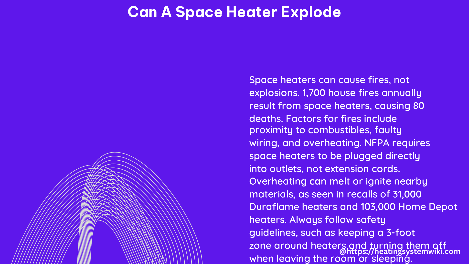 can a space heater explode