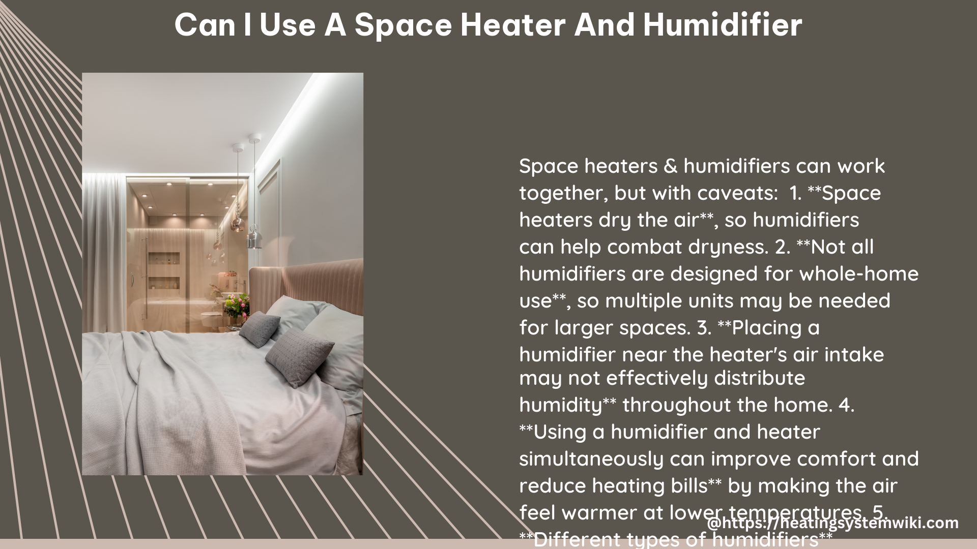 can i use a space heater and humidifier