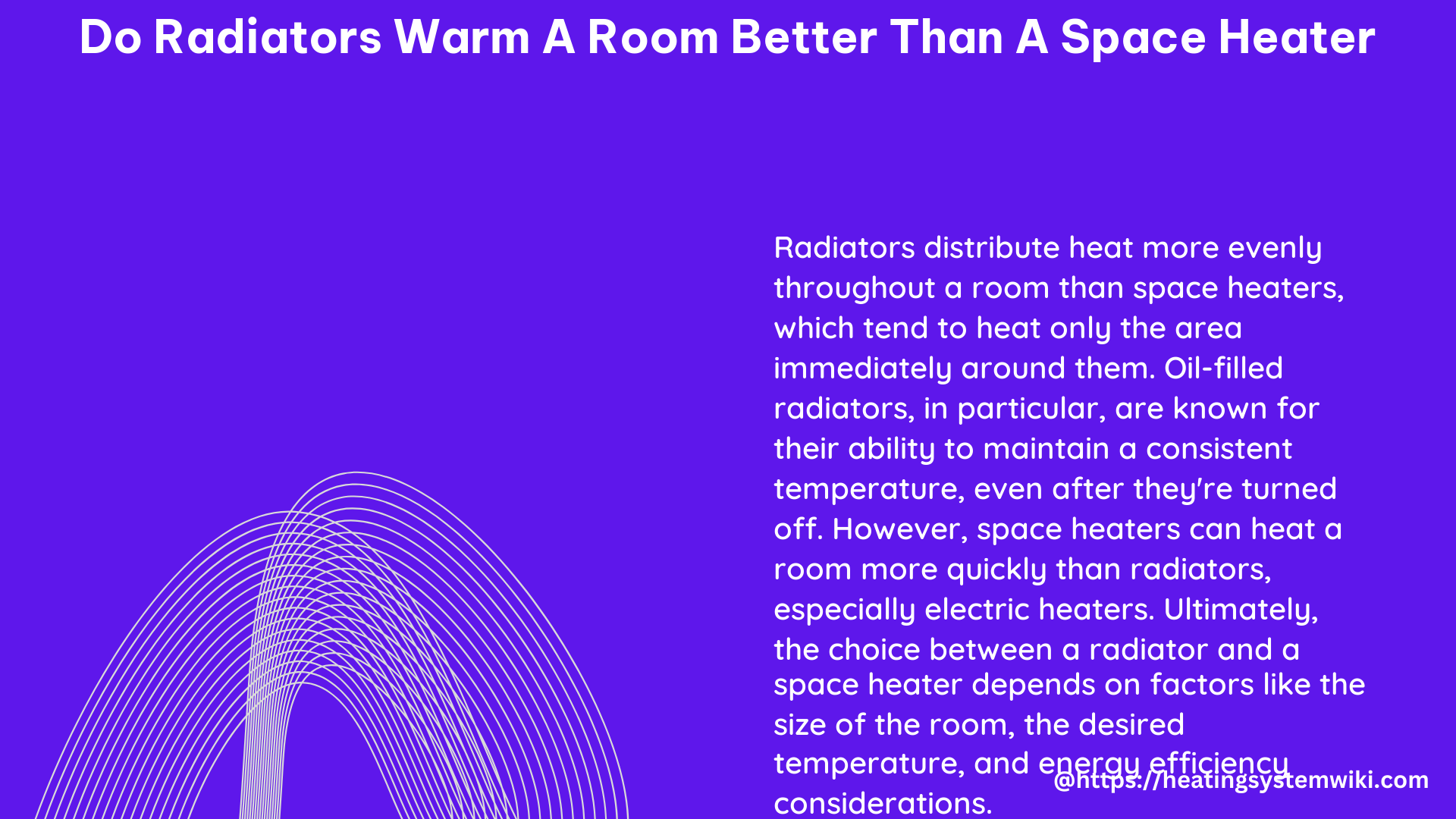 do radiators warm a room better than a space heater