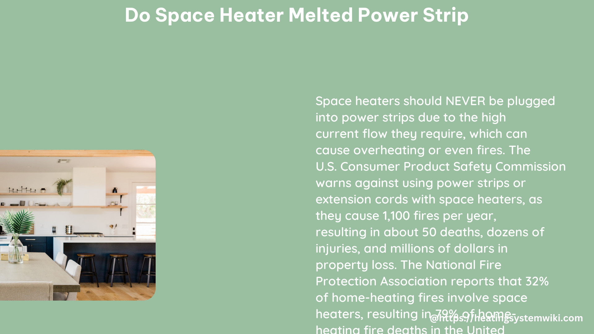 do space heater melted power strip