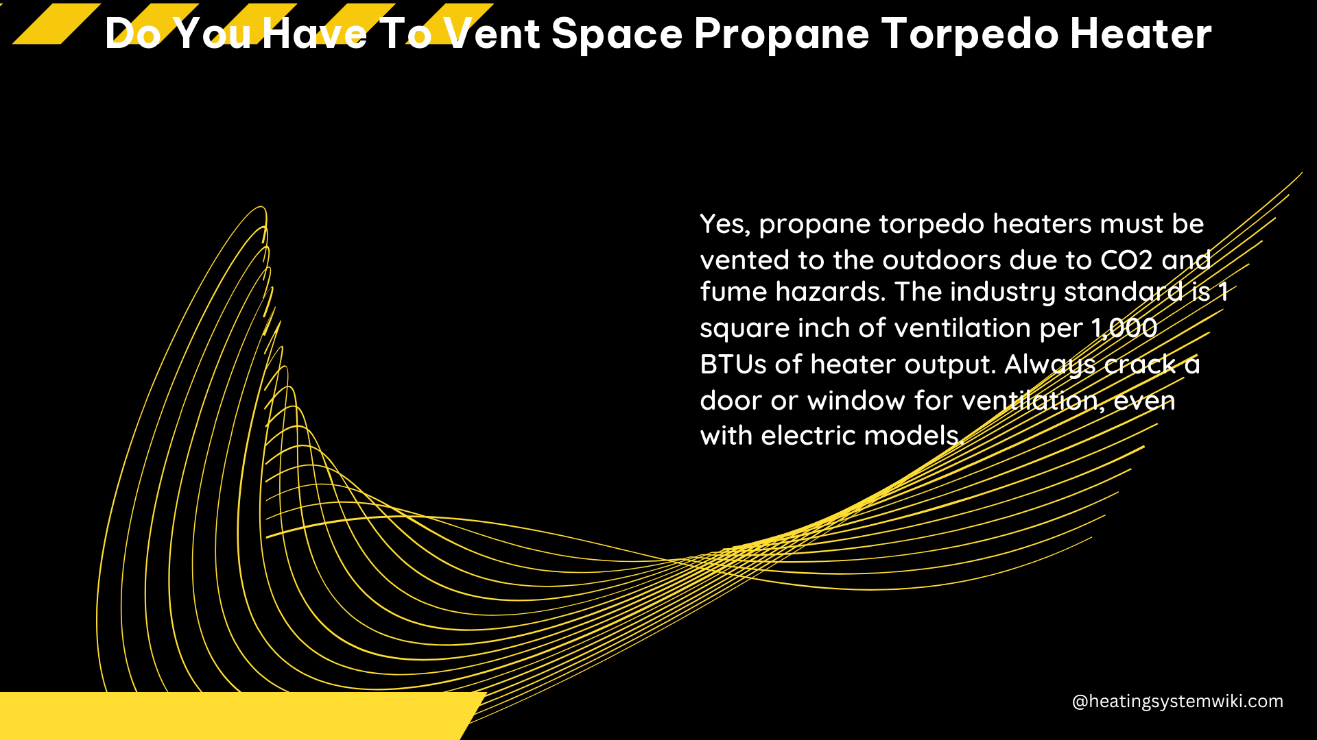 do you have to vent space propane torpedo heater