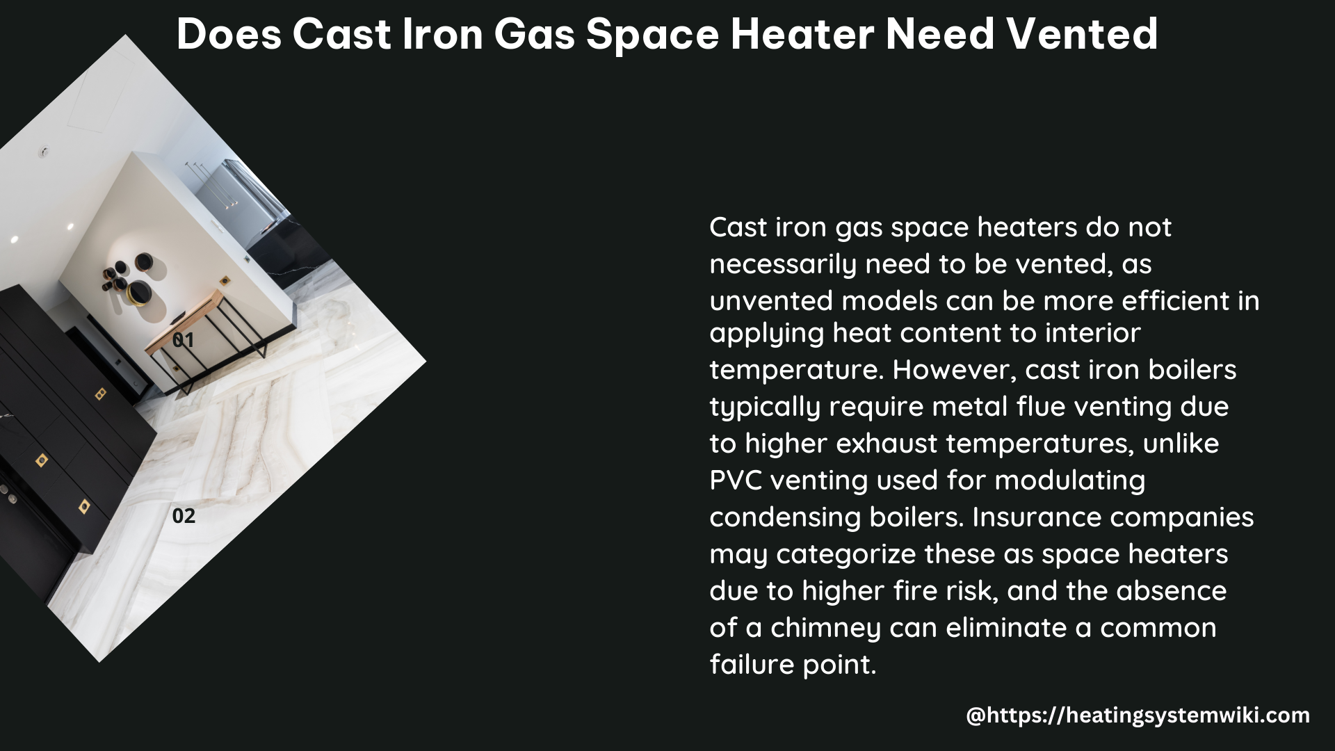 does cast iron gas space heater need vented