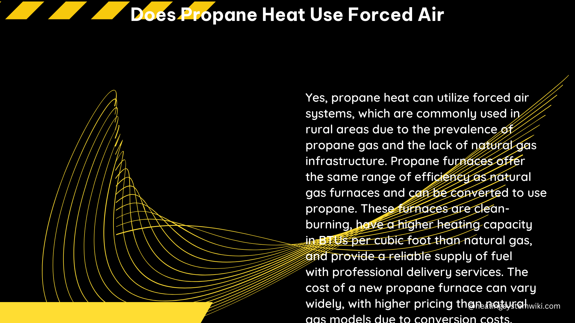 does propane heat use forced air
