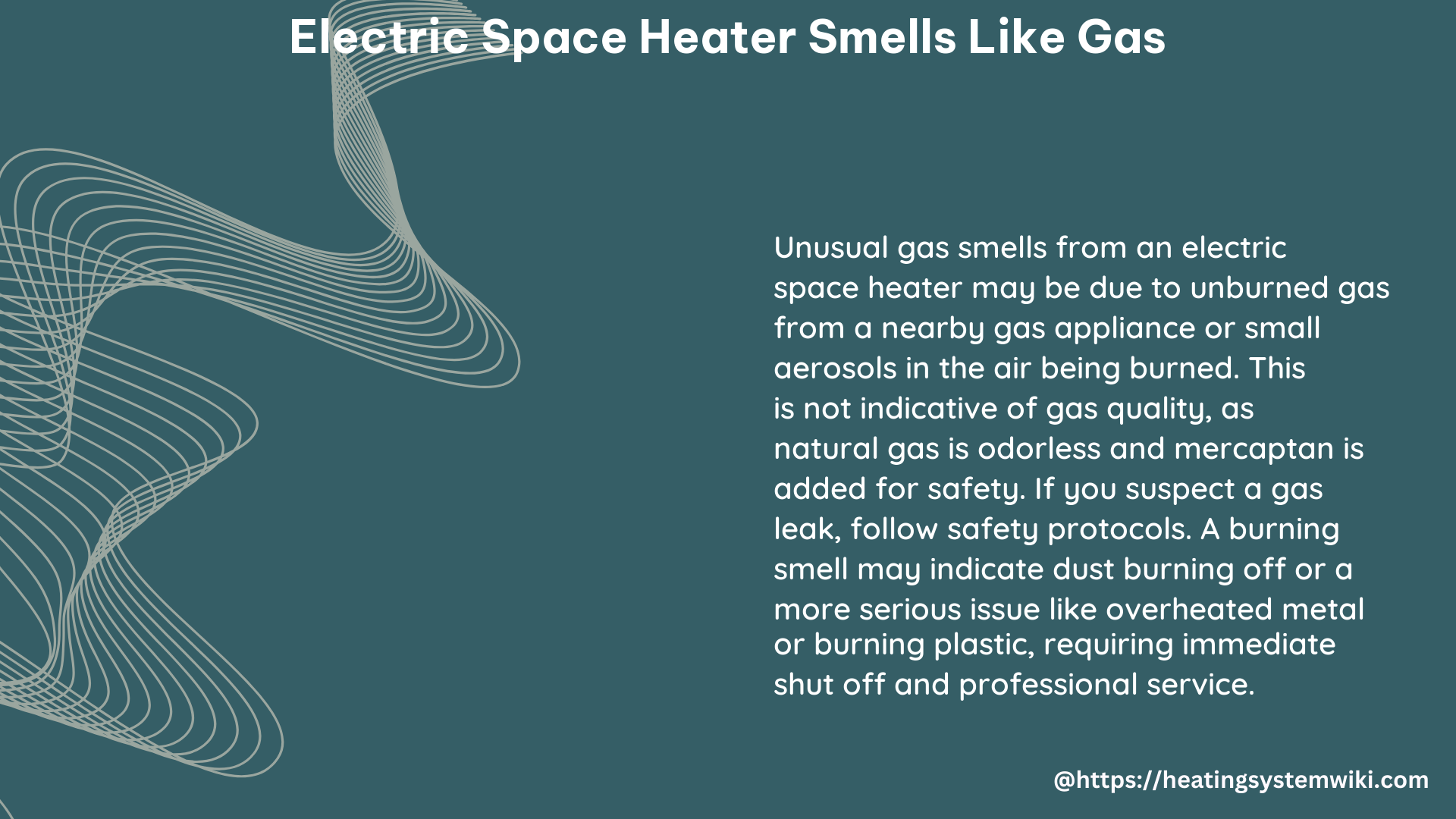 electric space heater smells like gas