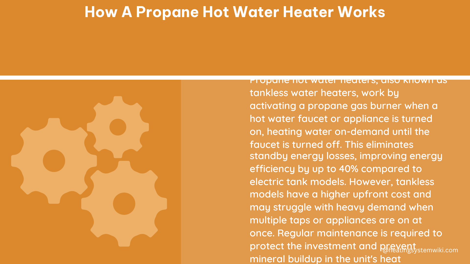 how a propane hot water heater works