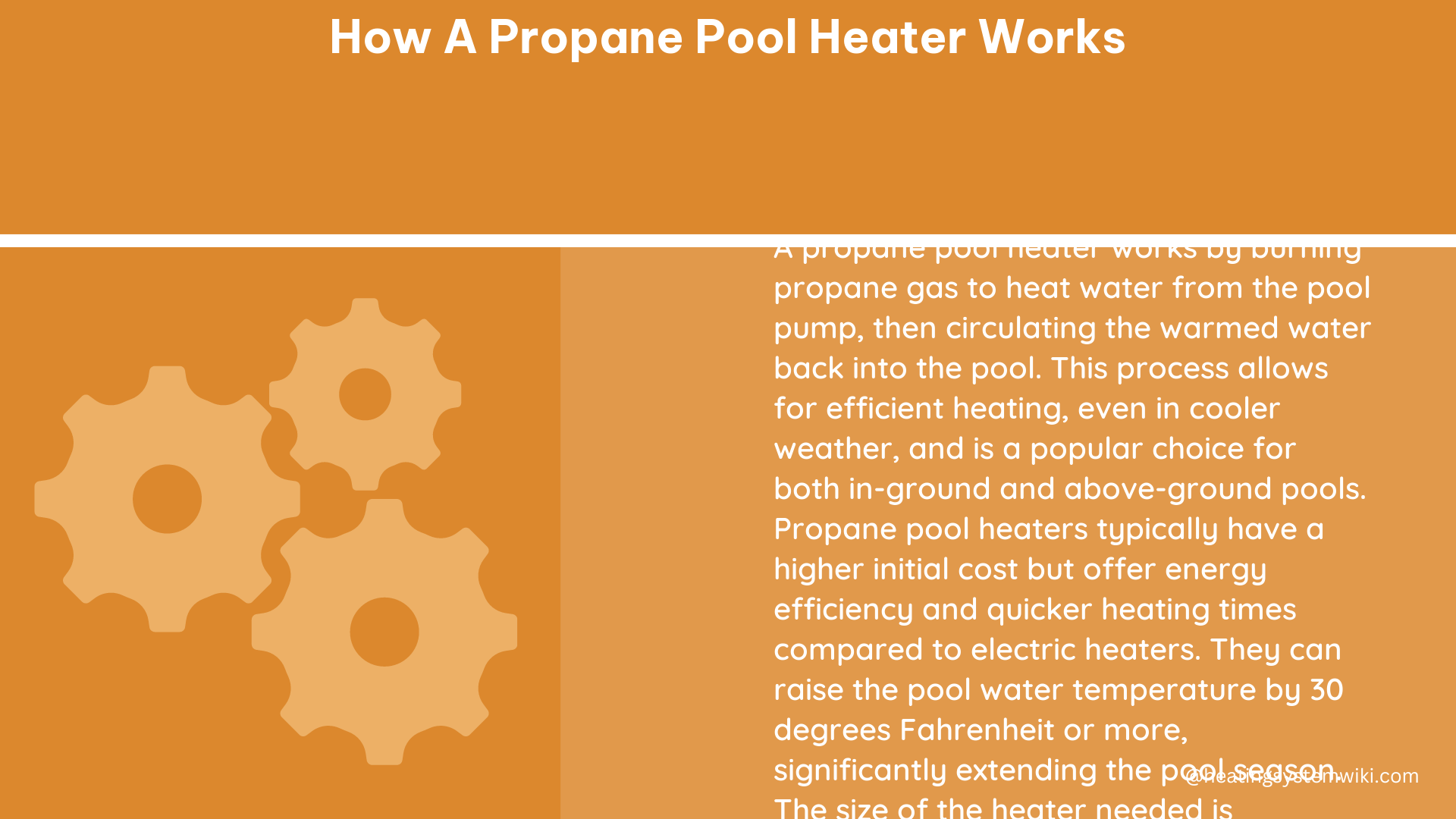 how a propane pool heater works