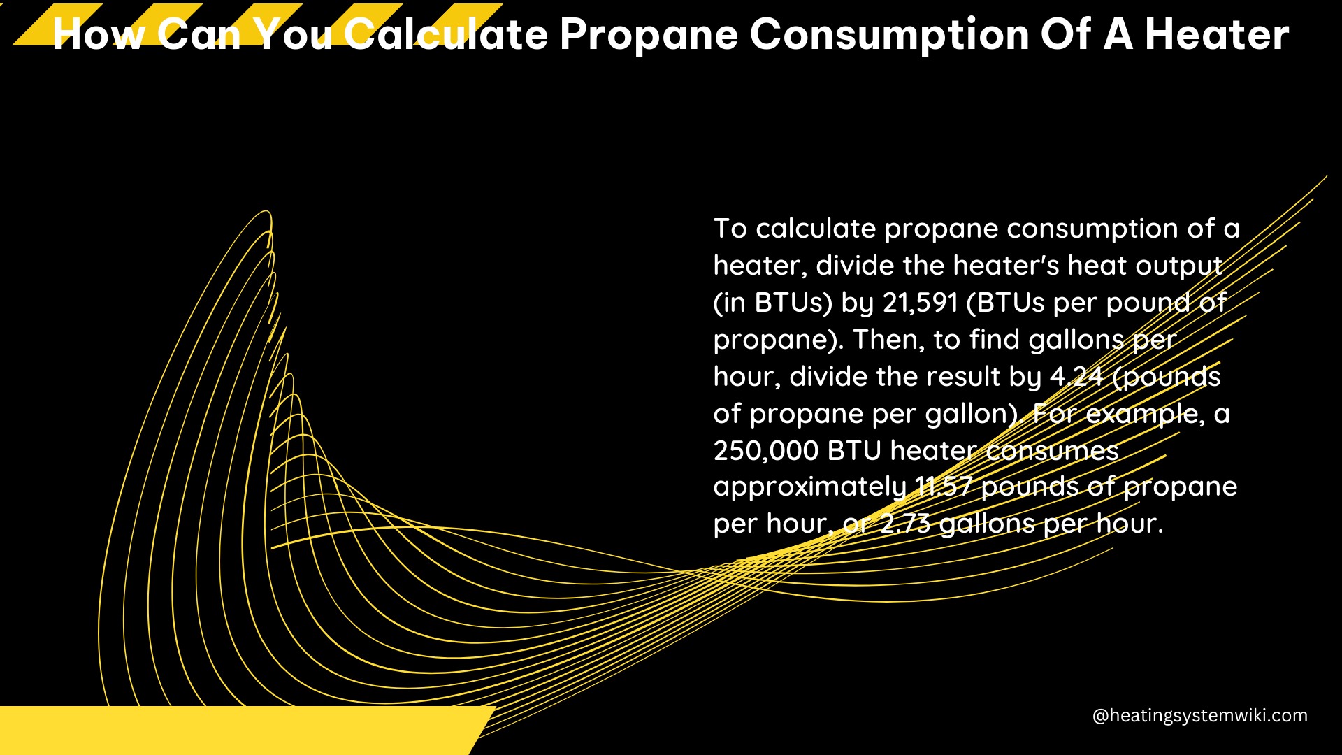 how can you calculate propane consumption of a heater