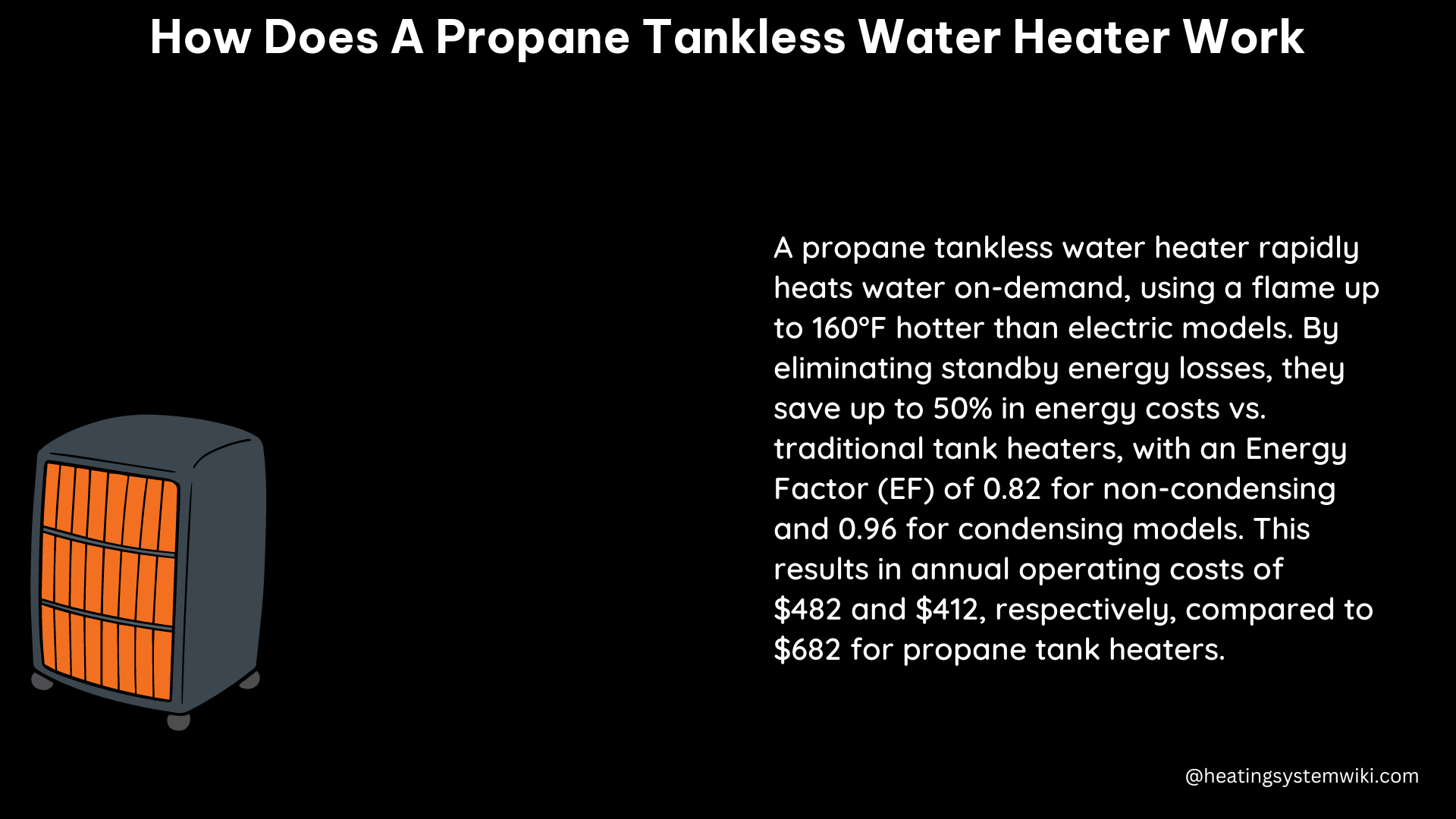 how does a propane tankless water heater work
