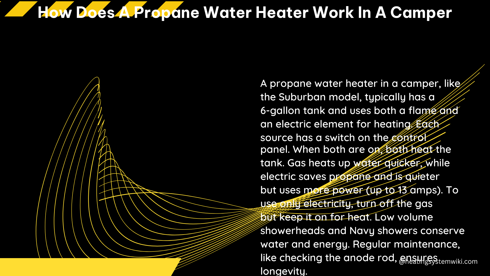 how does a propane water heater work in a camper