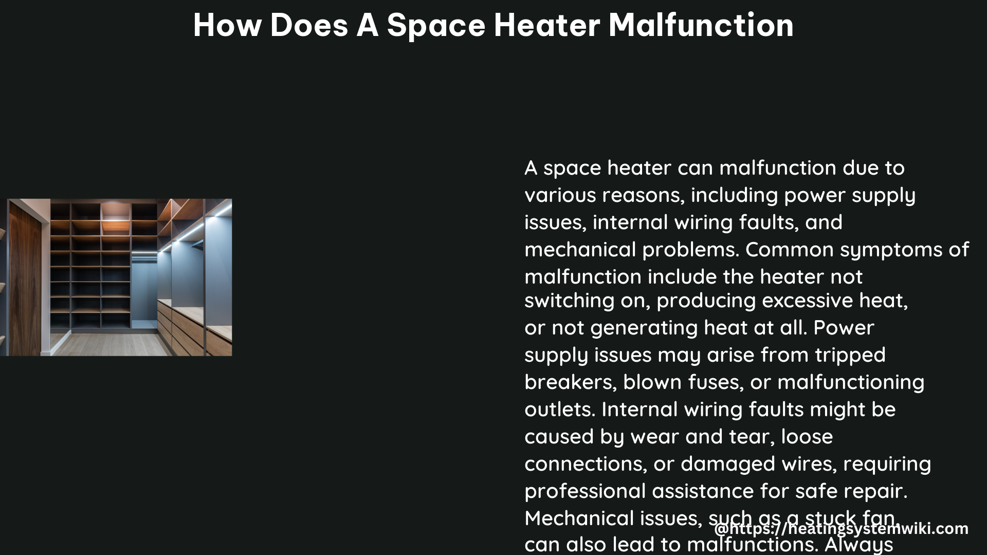 how does a space heater malfunction