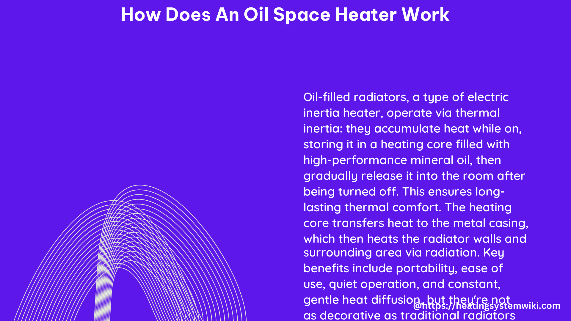 how does an oil space heater work