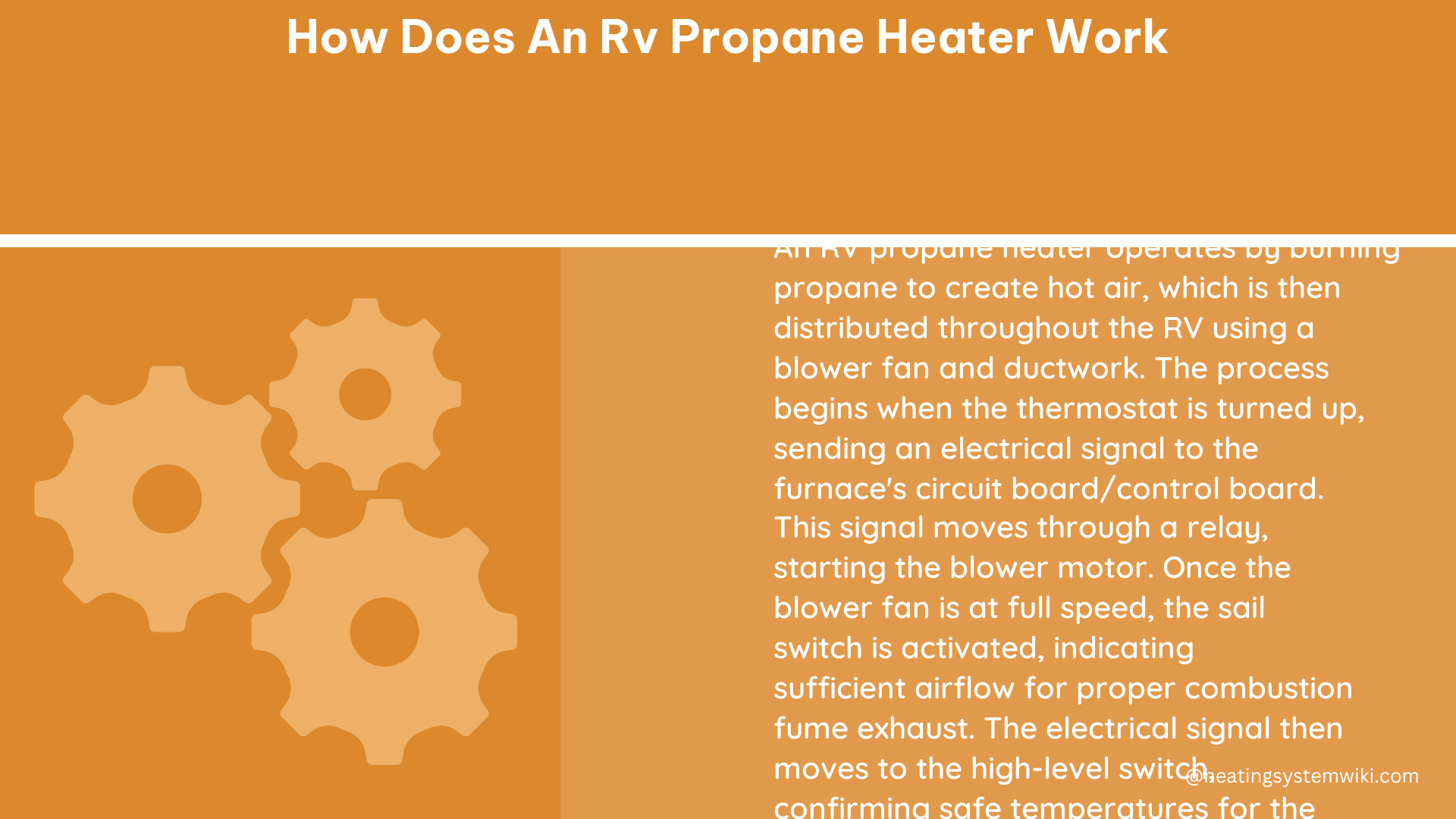 how does an rv propane heater work