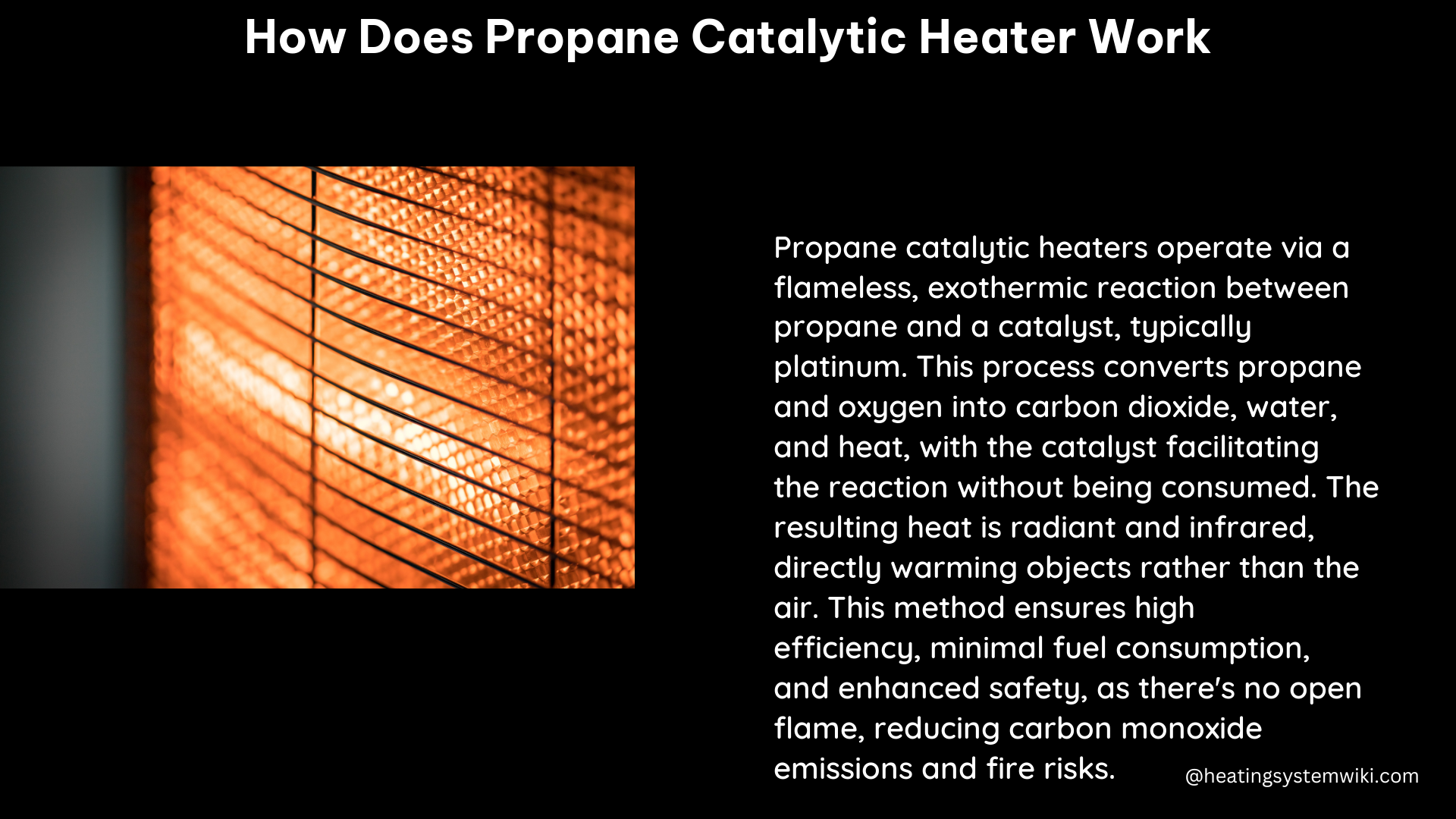 how does propane catalytic heater work