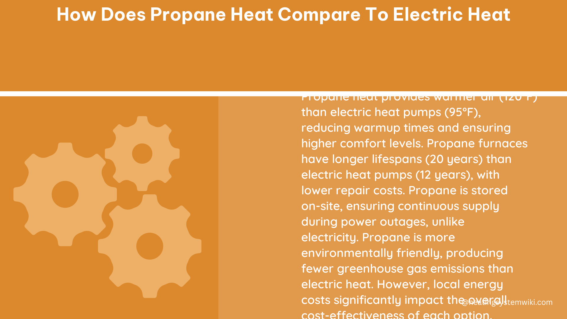 how does propane heat compare to electric heat