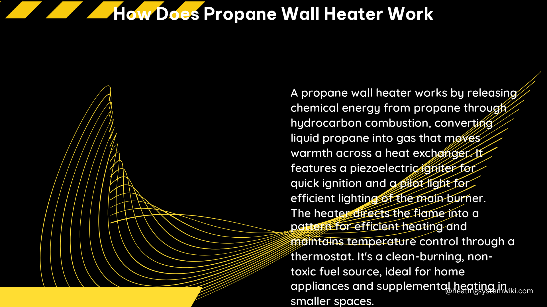 how does propane wall heater work