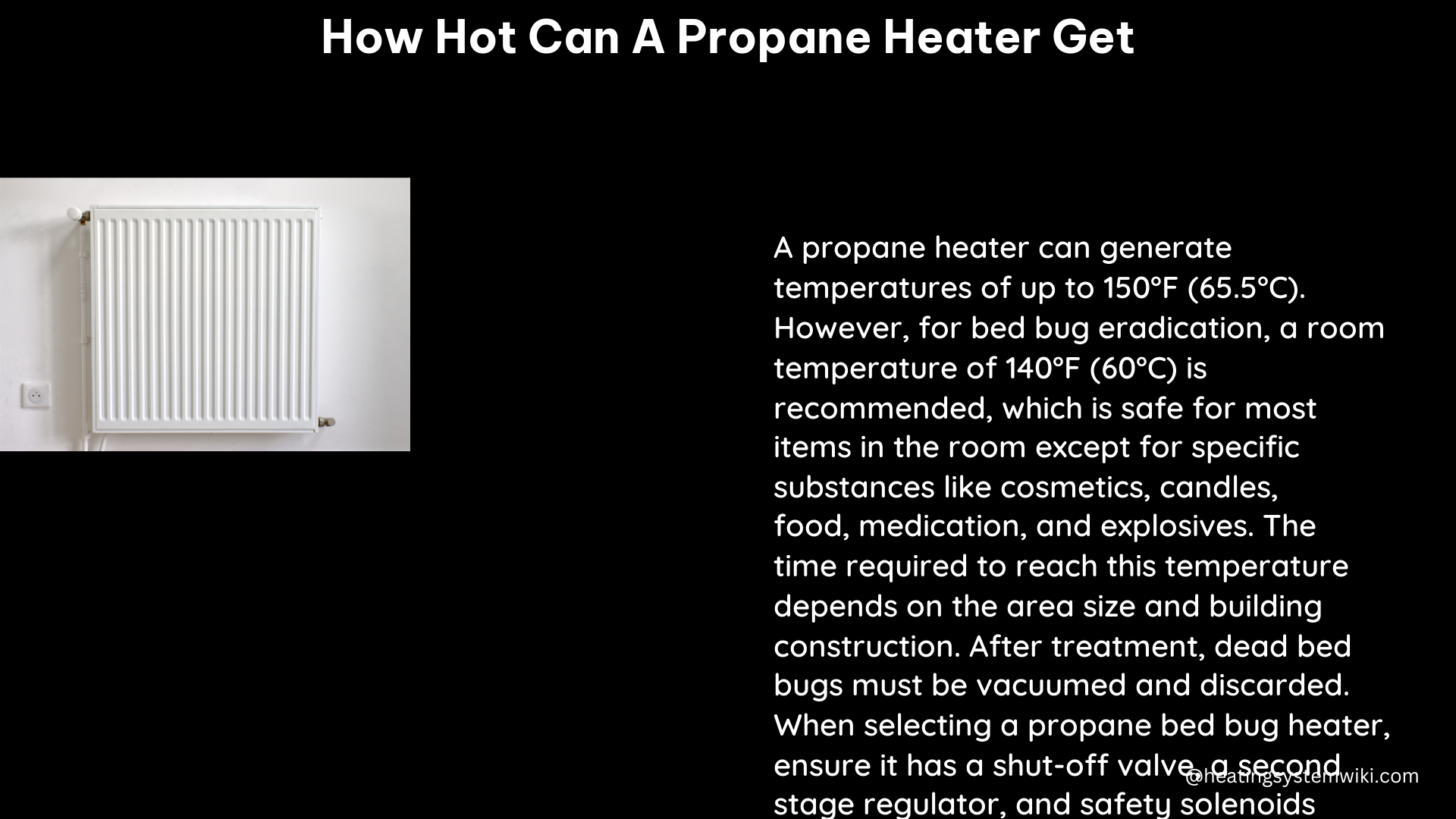 how hot can a propane heater get