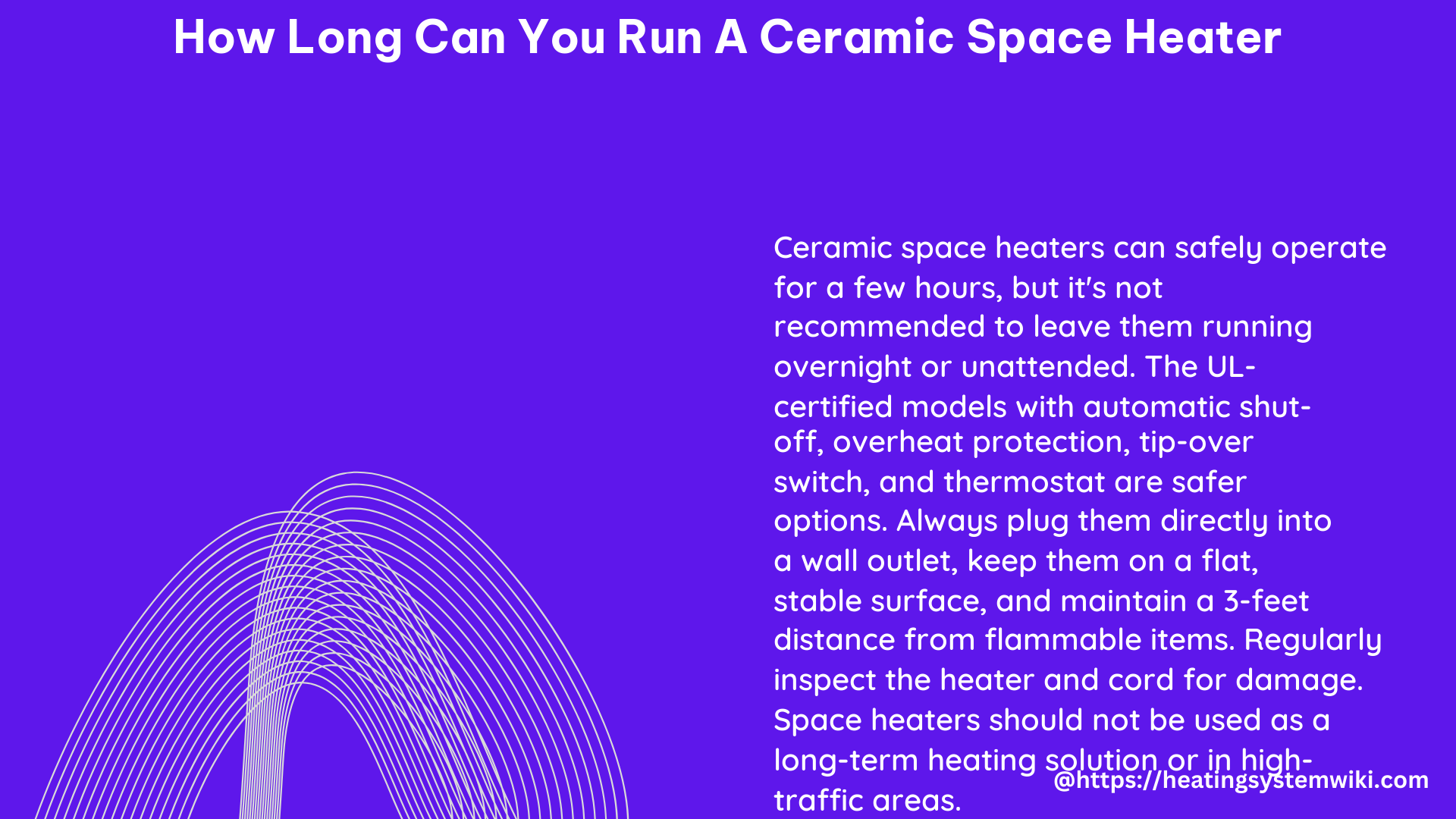 how long can you run a ceramic space heater