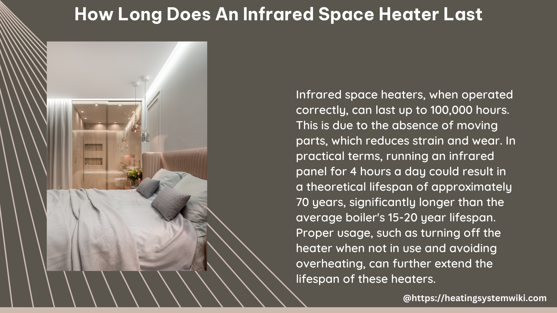 how long does an infrared space heater last