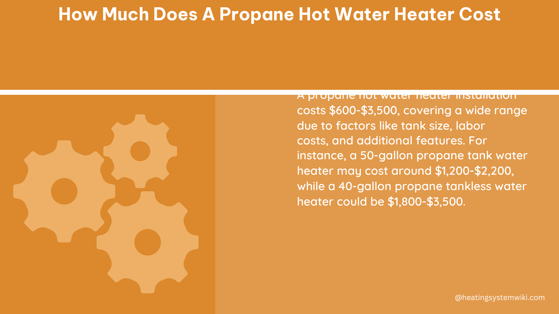 how much does a propane hot water heater cost