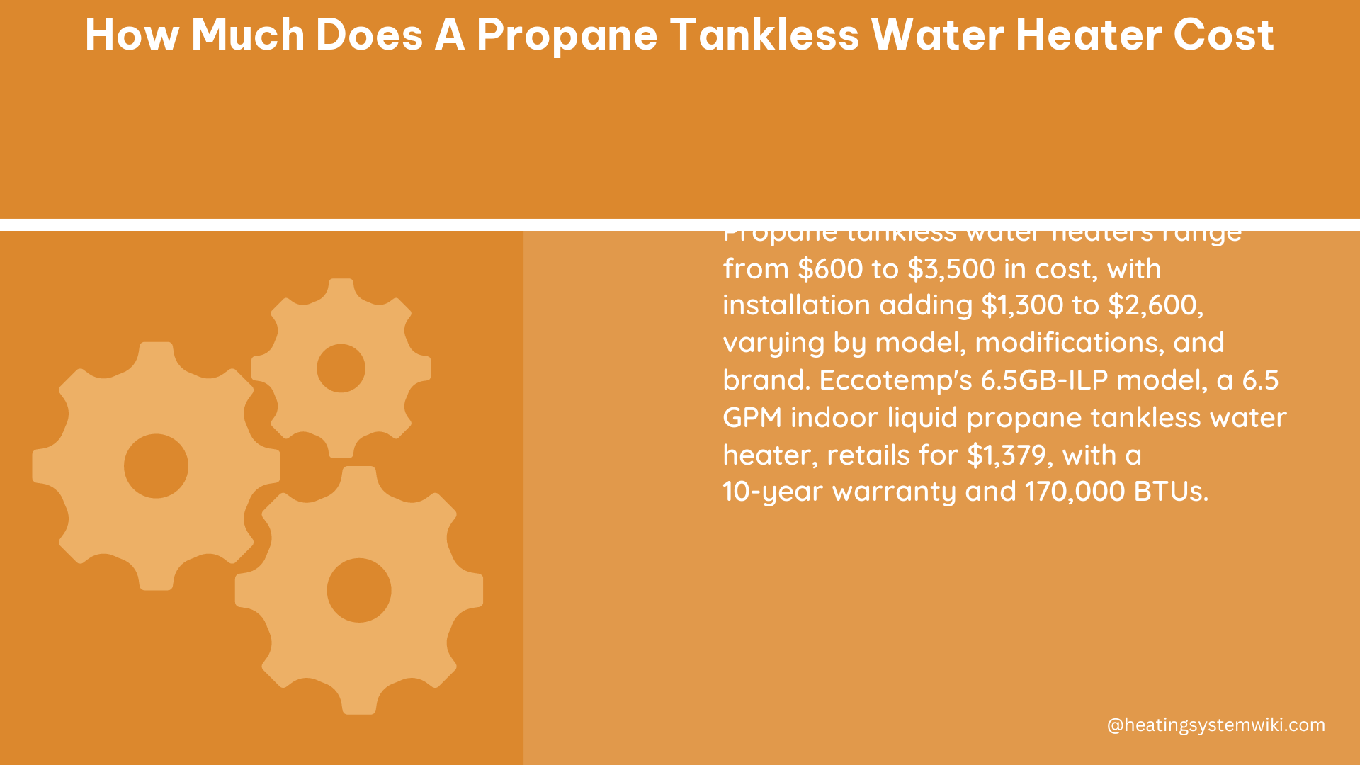 how much does a propane tankless water heater cost
