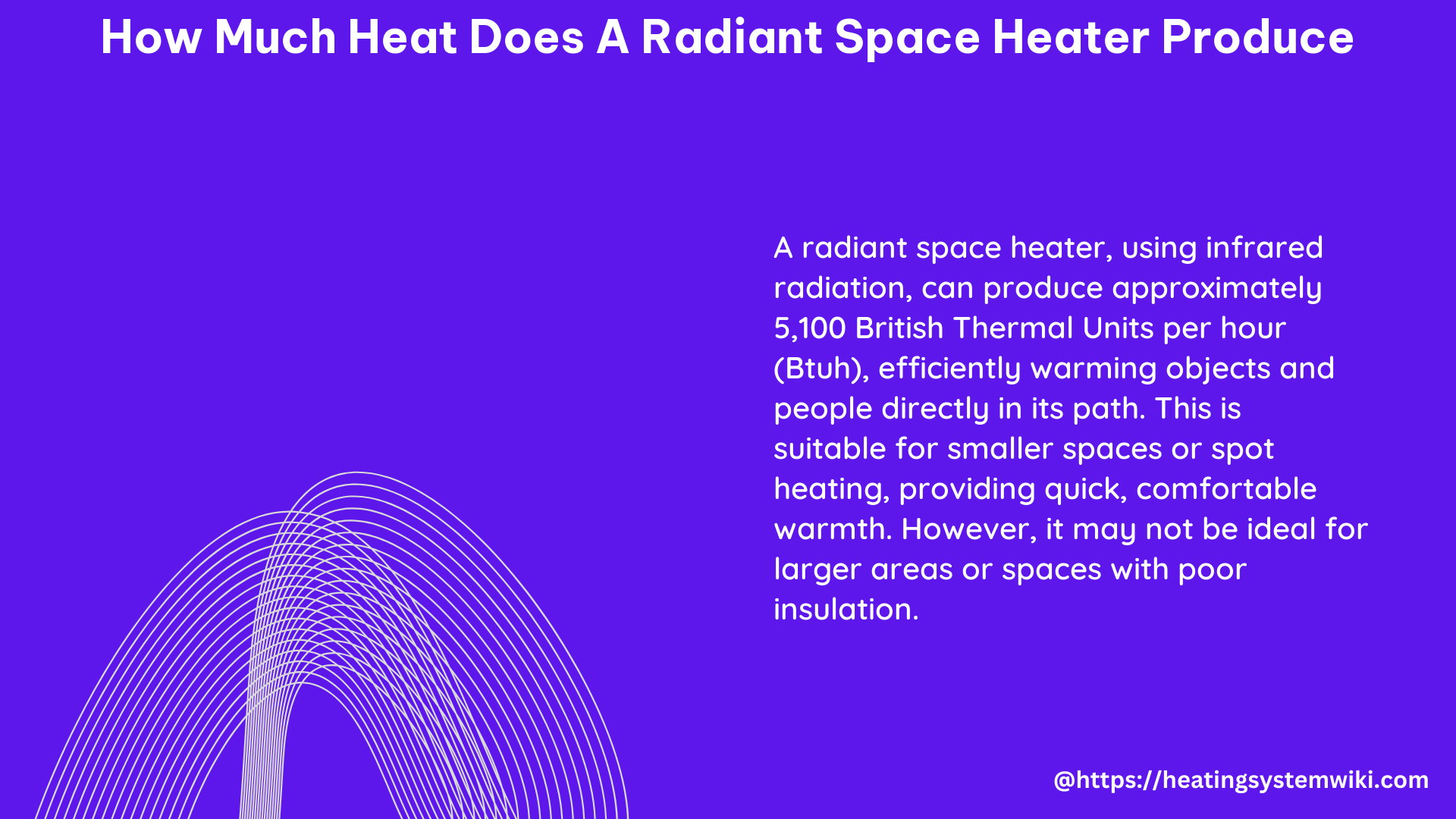 how much heat does a radiant space heater produce
