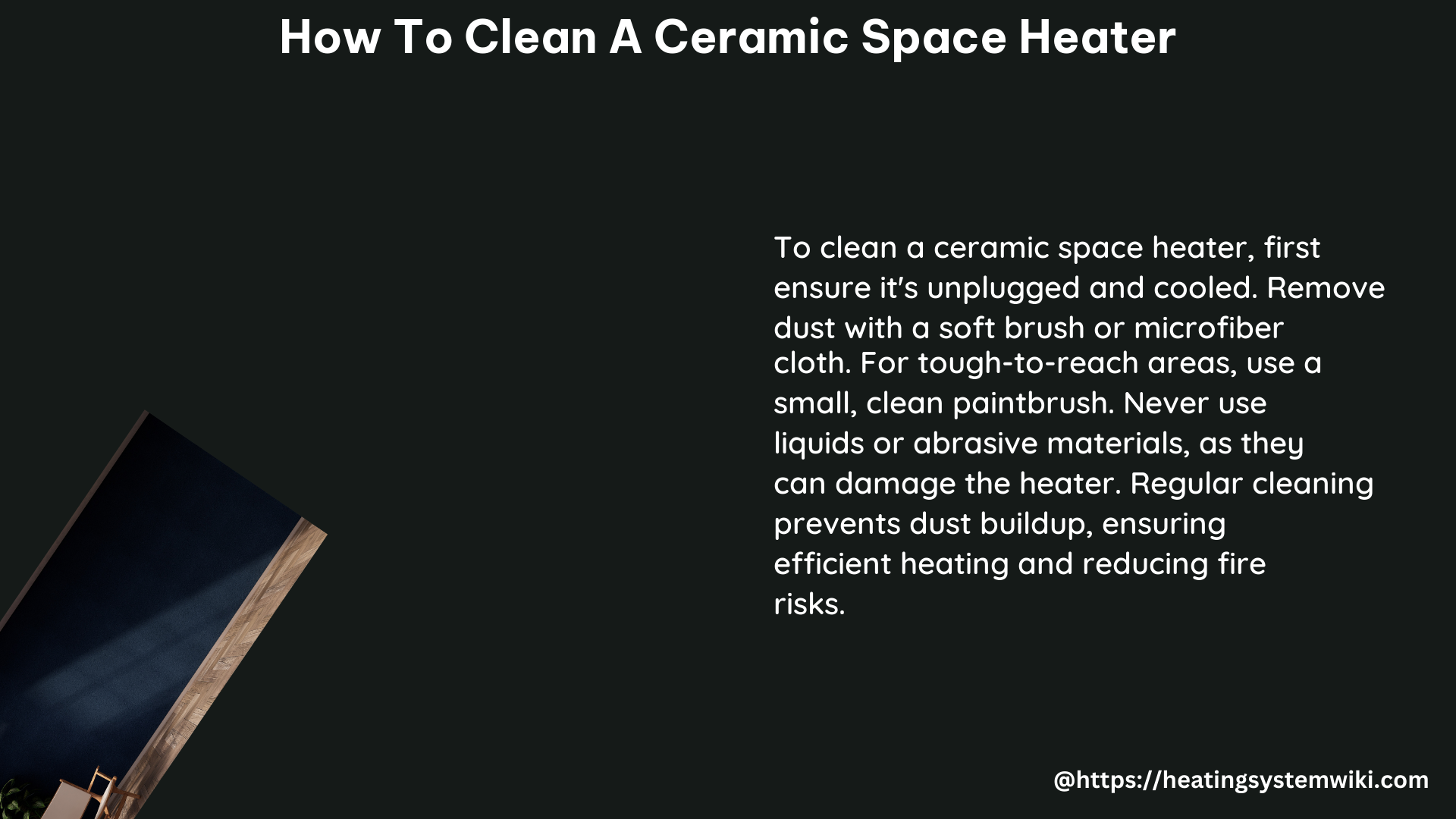 how to Clean a ceramic Space Heater