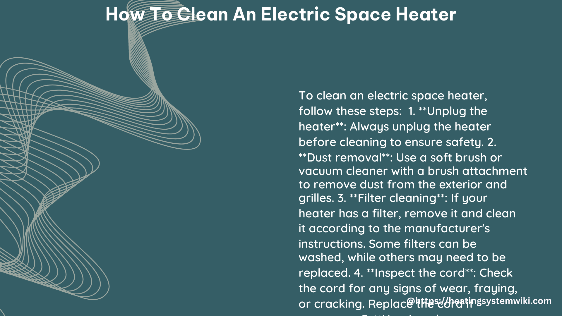 how to Clean an Electric Space Heater
