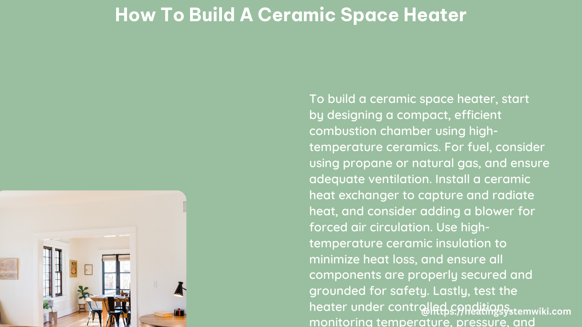 how to build a ceramic space heater