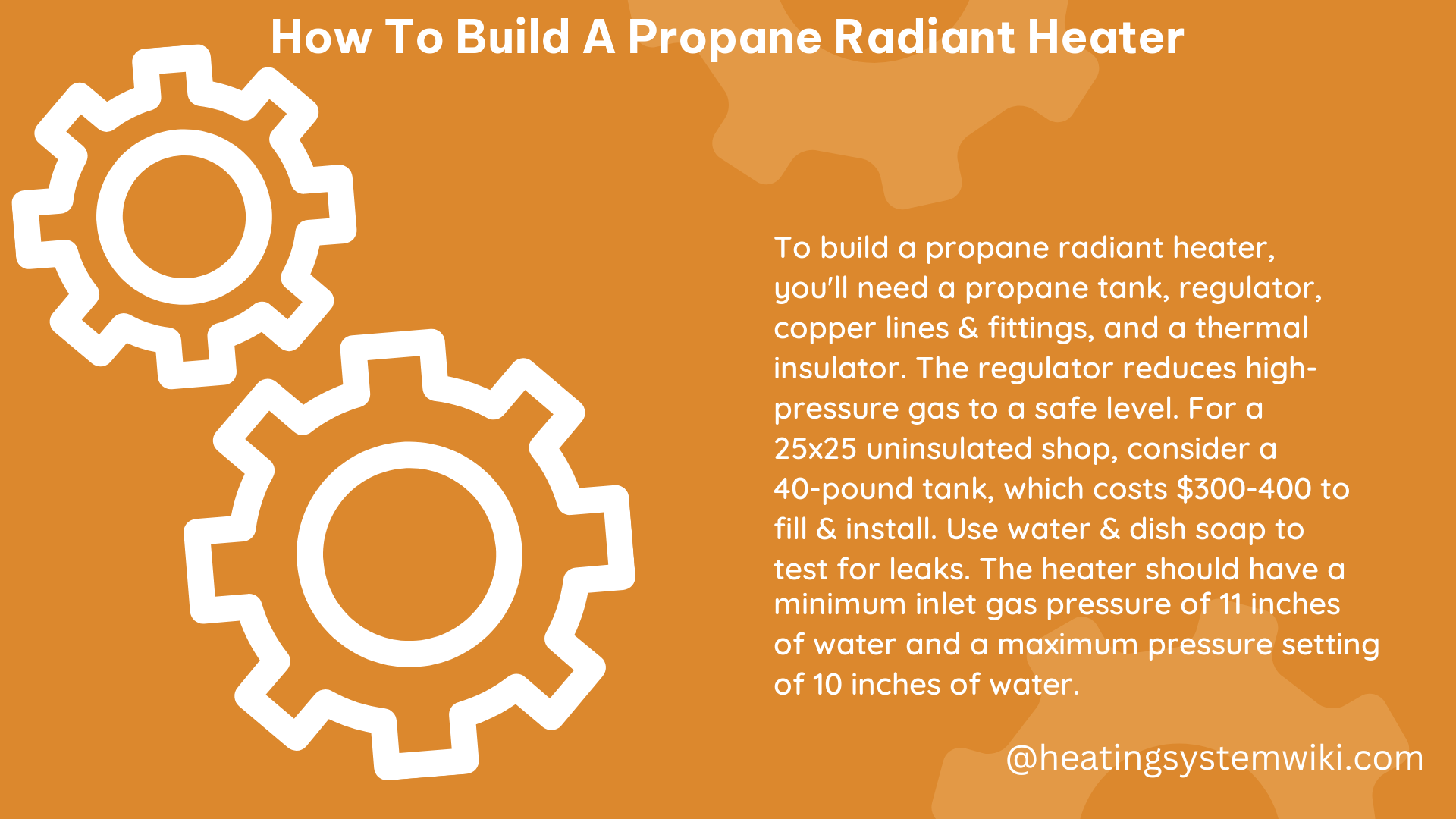 how to build a propane radiant heater