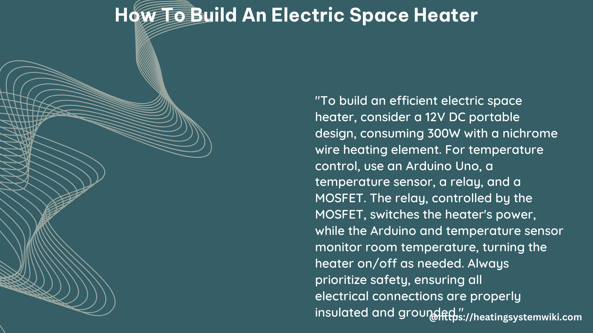 how to build an electric space heater