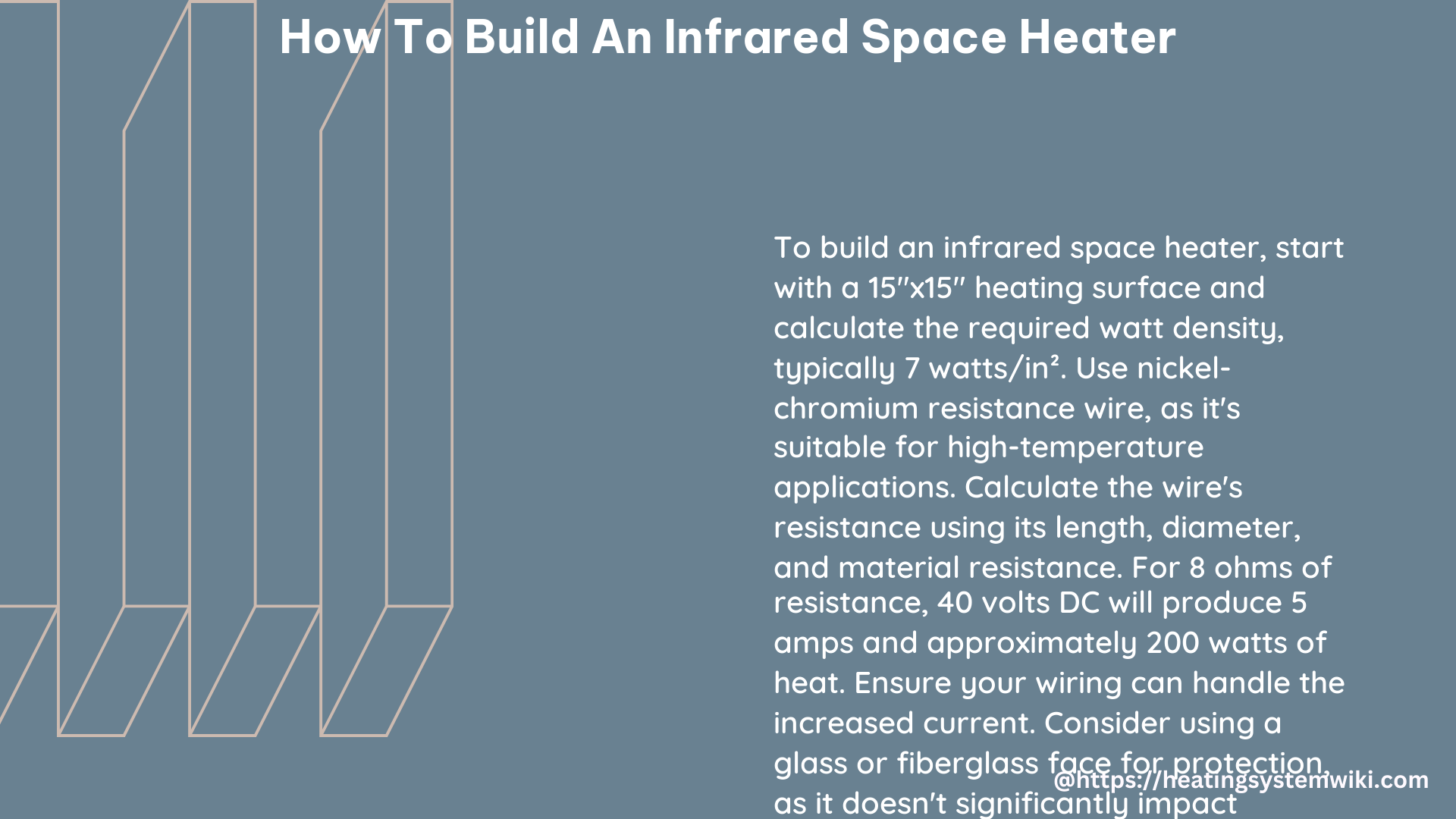 how to build an infrared space heater