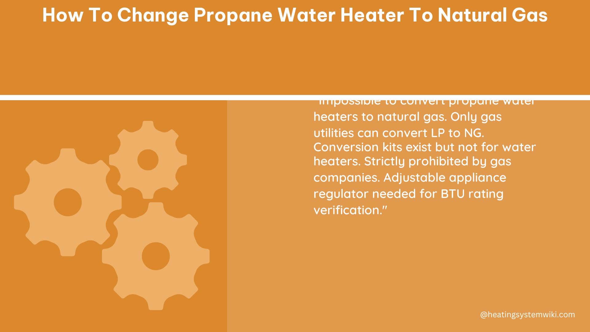 how to change propane water heater to natural gas