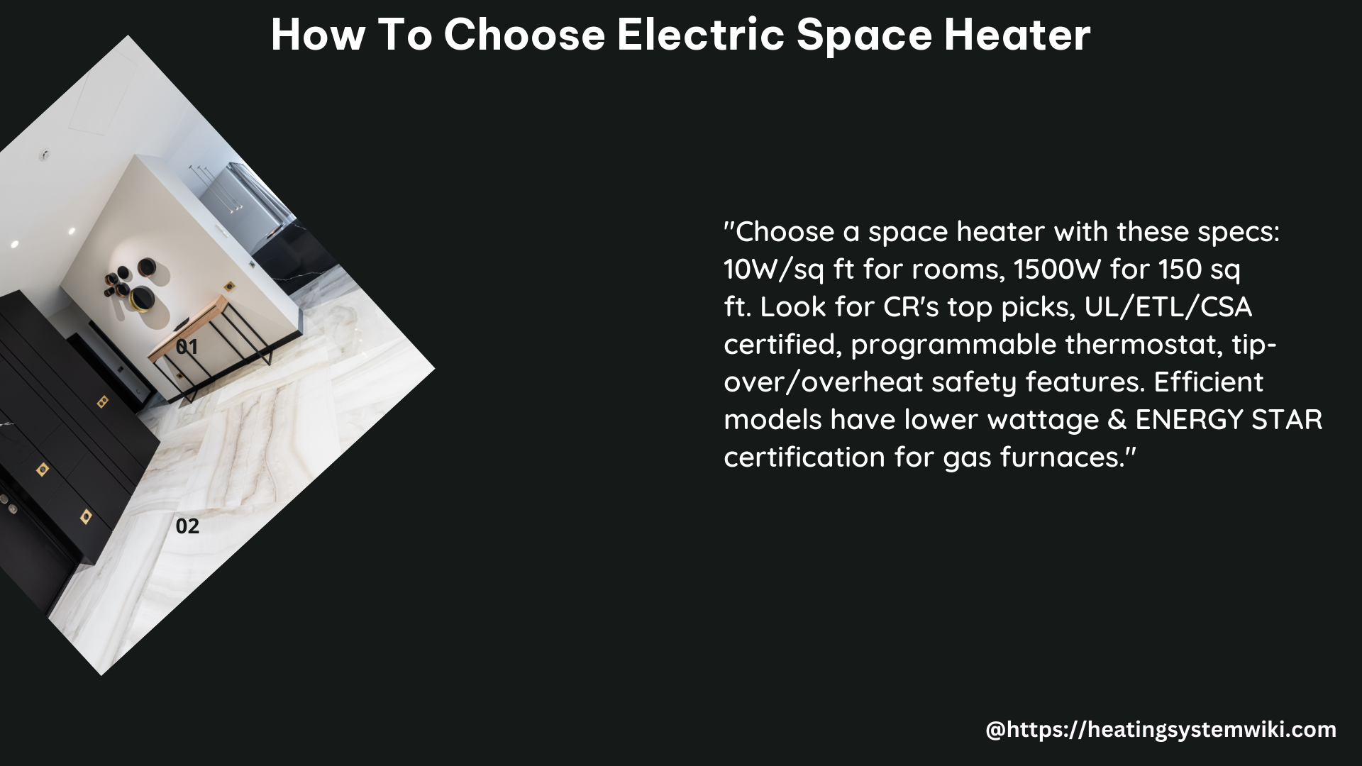 how to choose Electric Space Heater