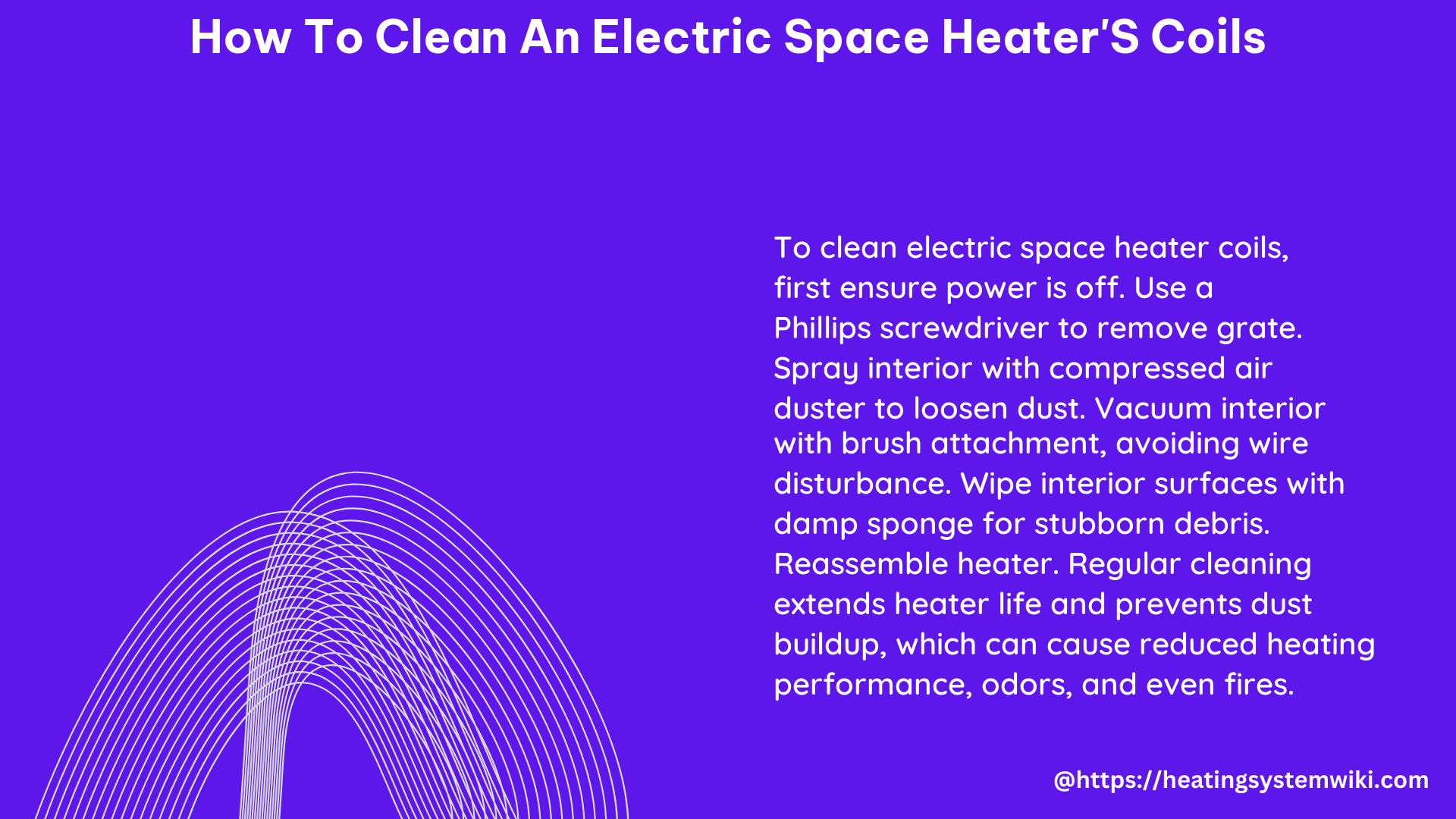 how to clean an electric space heater's coils