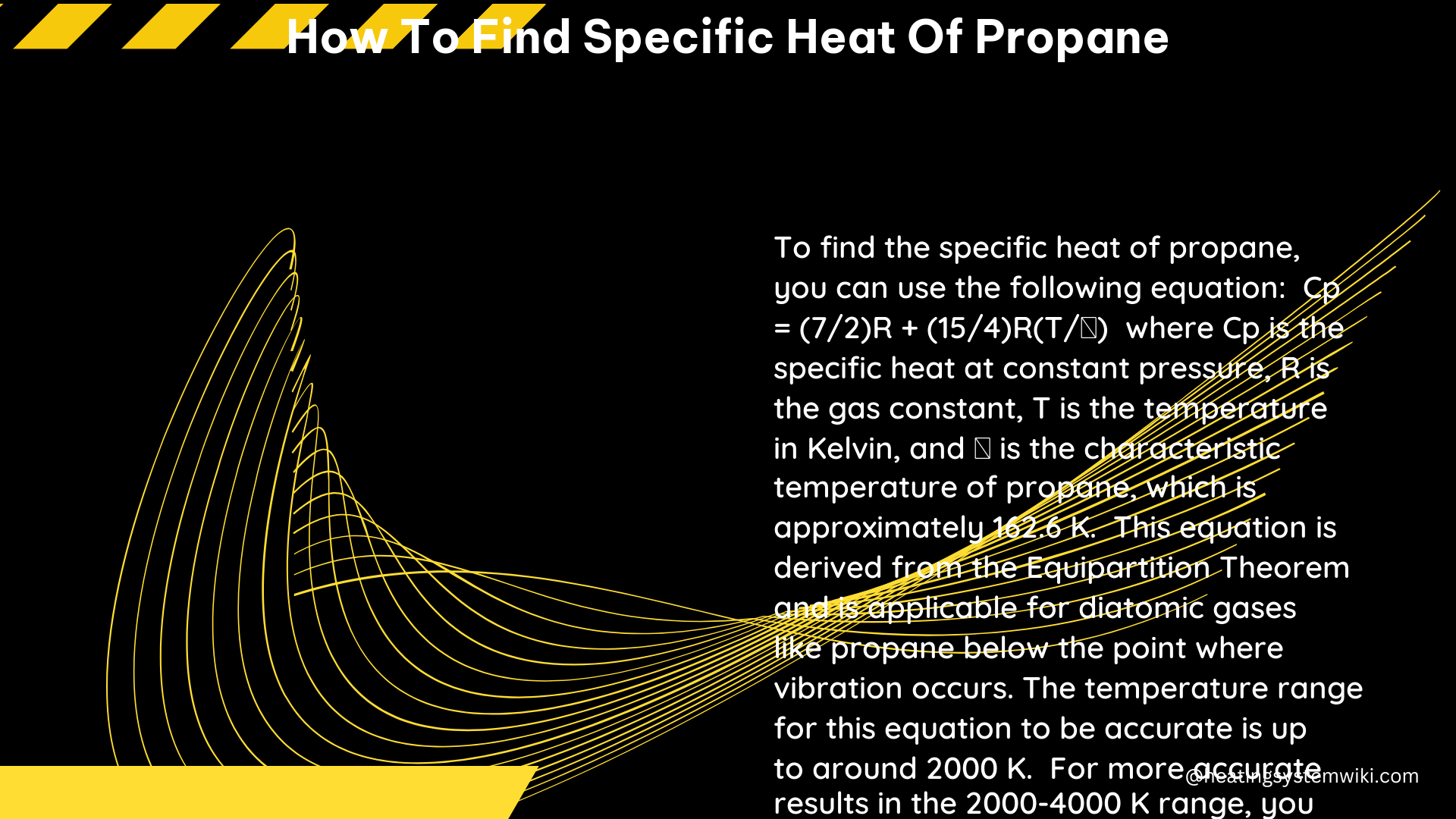 how to find specific heat of propane