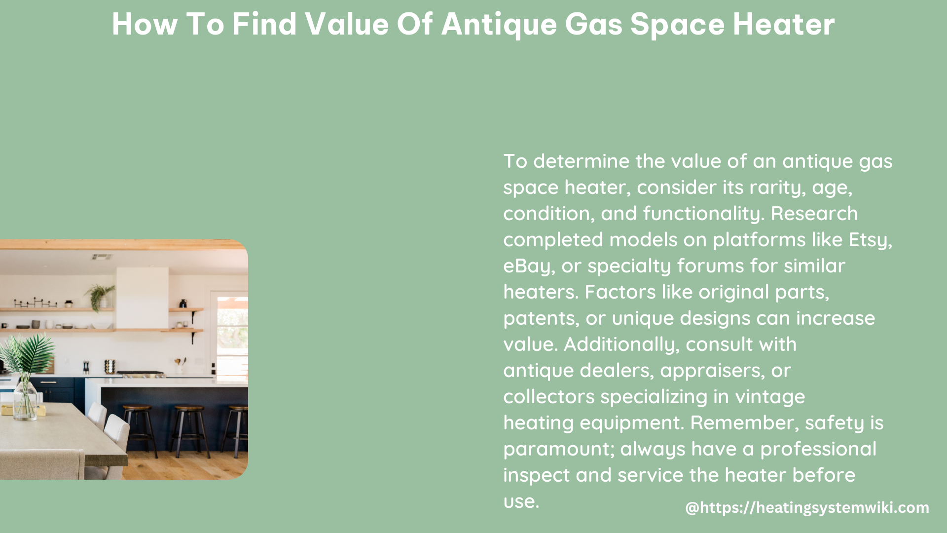 how to find value of antique gas space heater