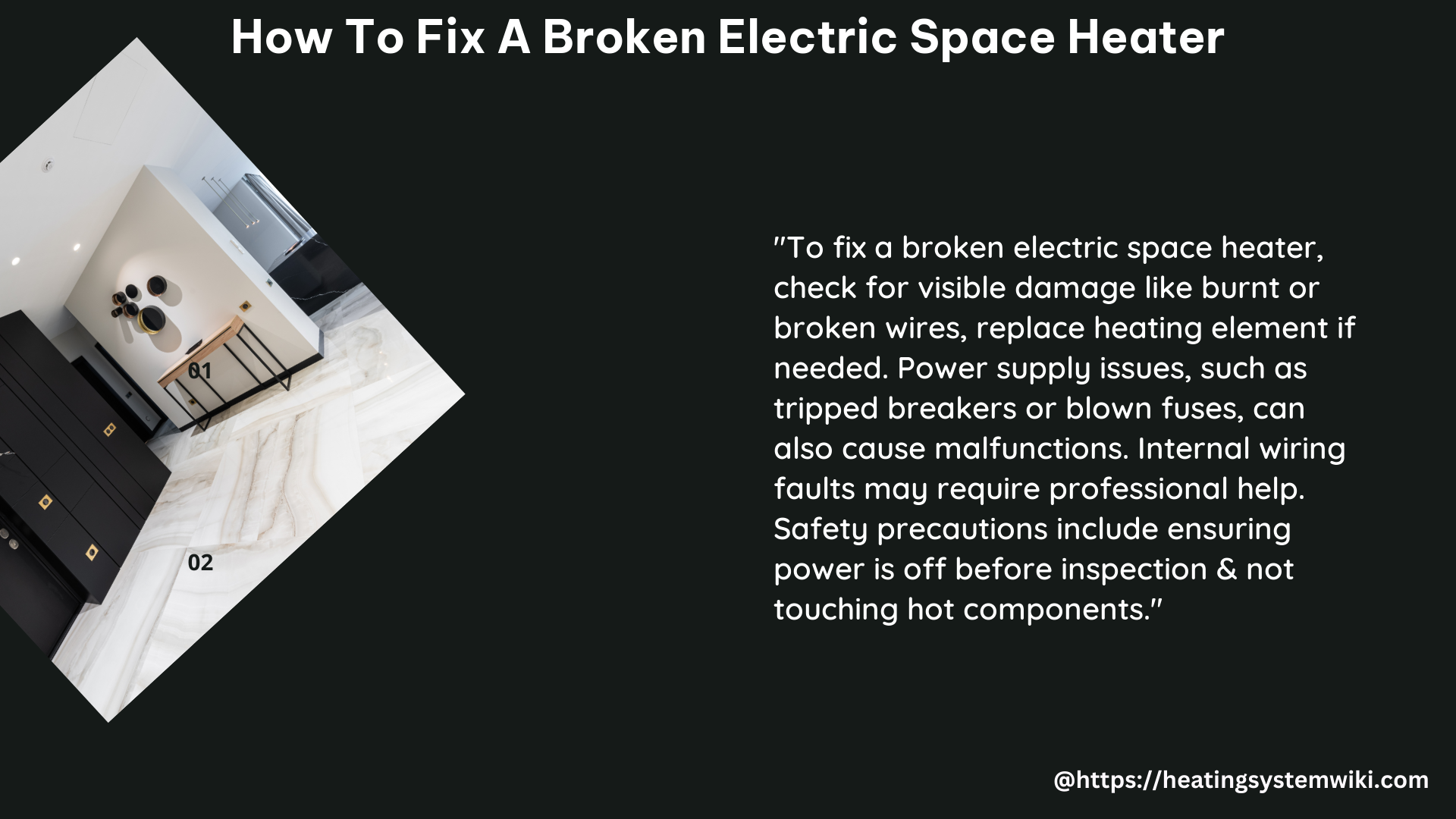 how to fix a broken Electric Space Heater