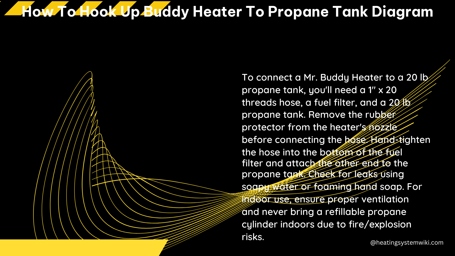 how to hook up buddy heater to propane tank diagram