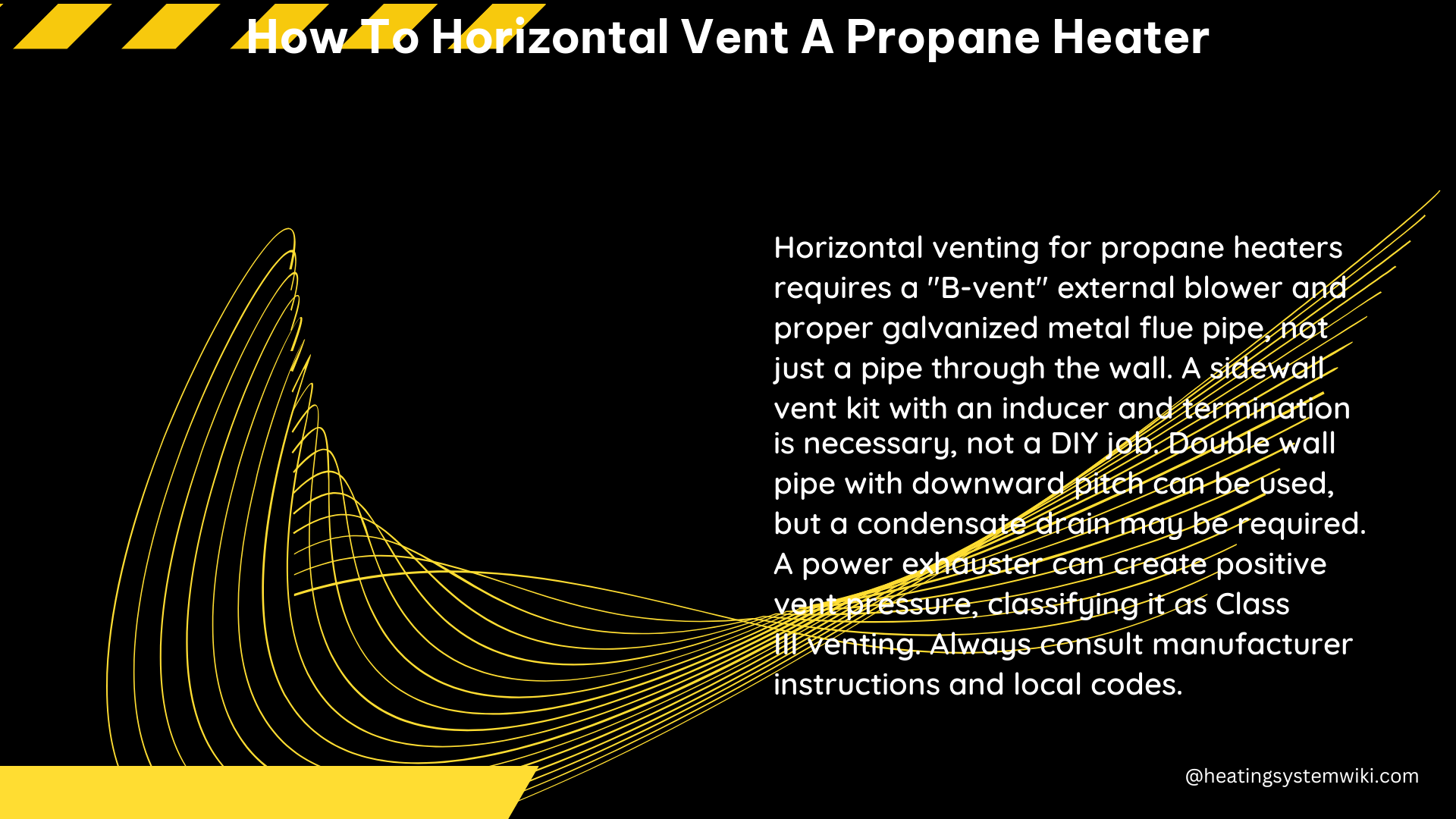 how to horizontal vent a propane heater