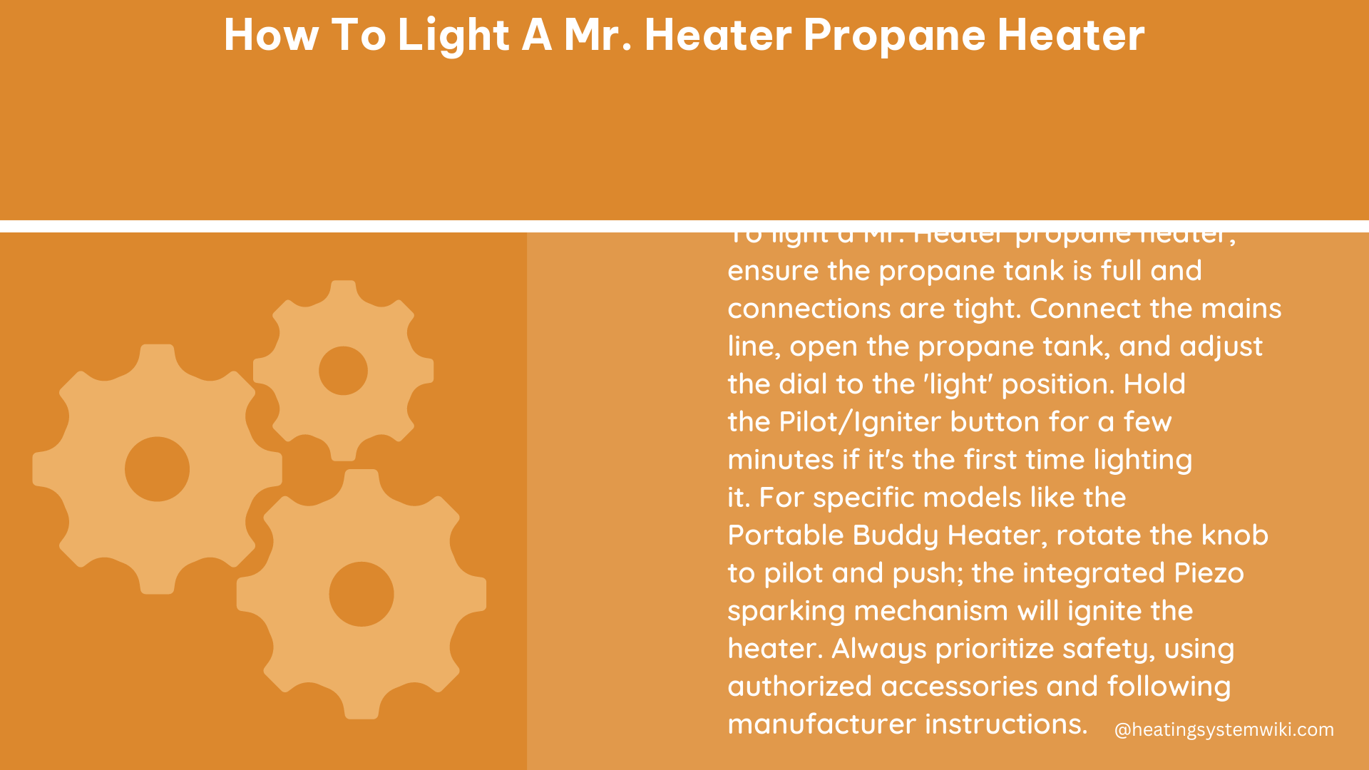 how to light a mr. heater propane heater