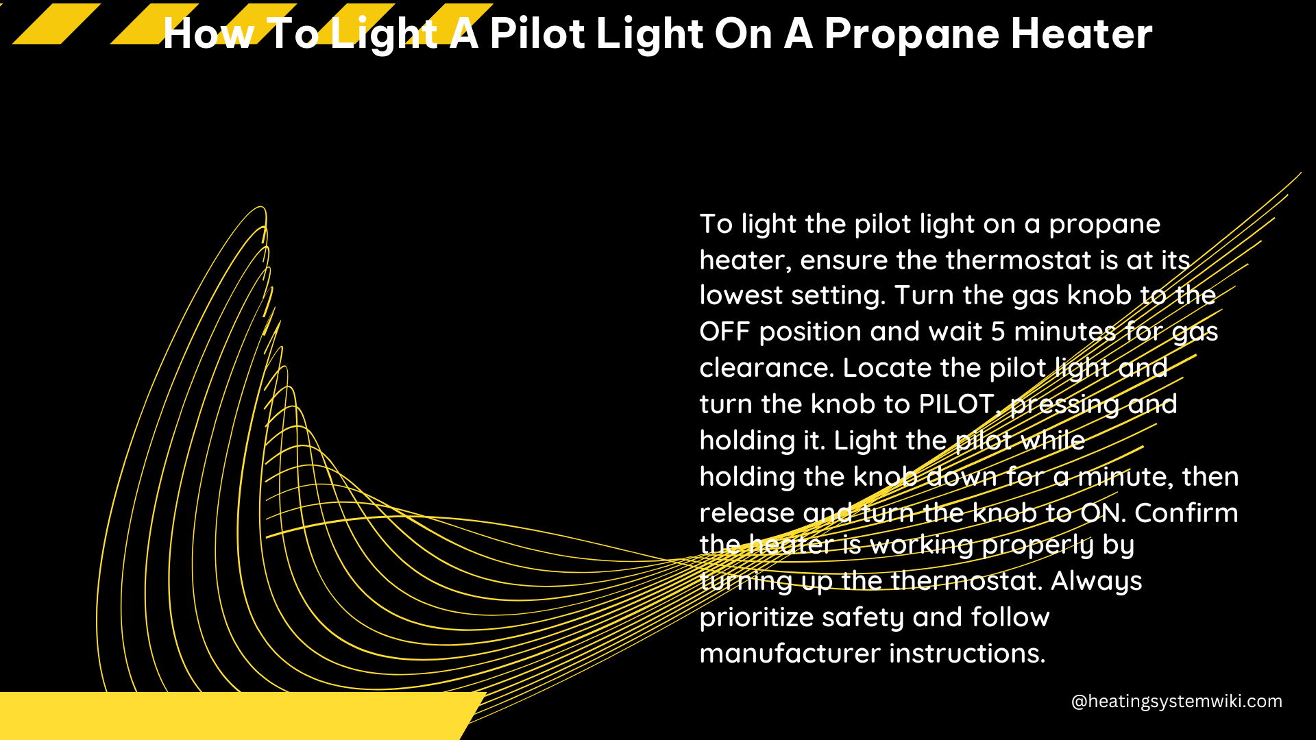 how to light a pilot light on a propane heater