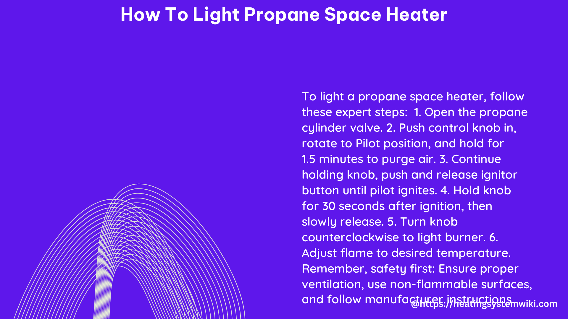 how to light propane space heater