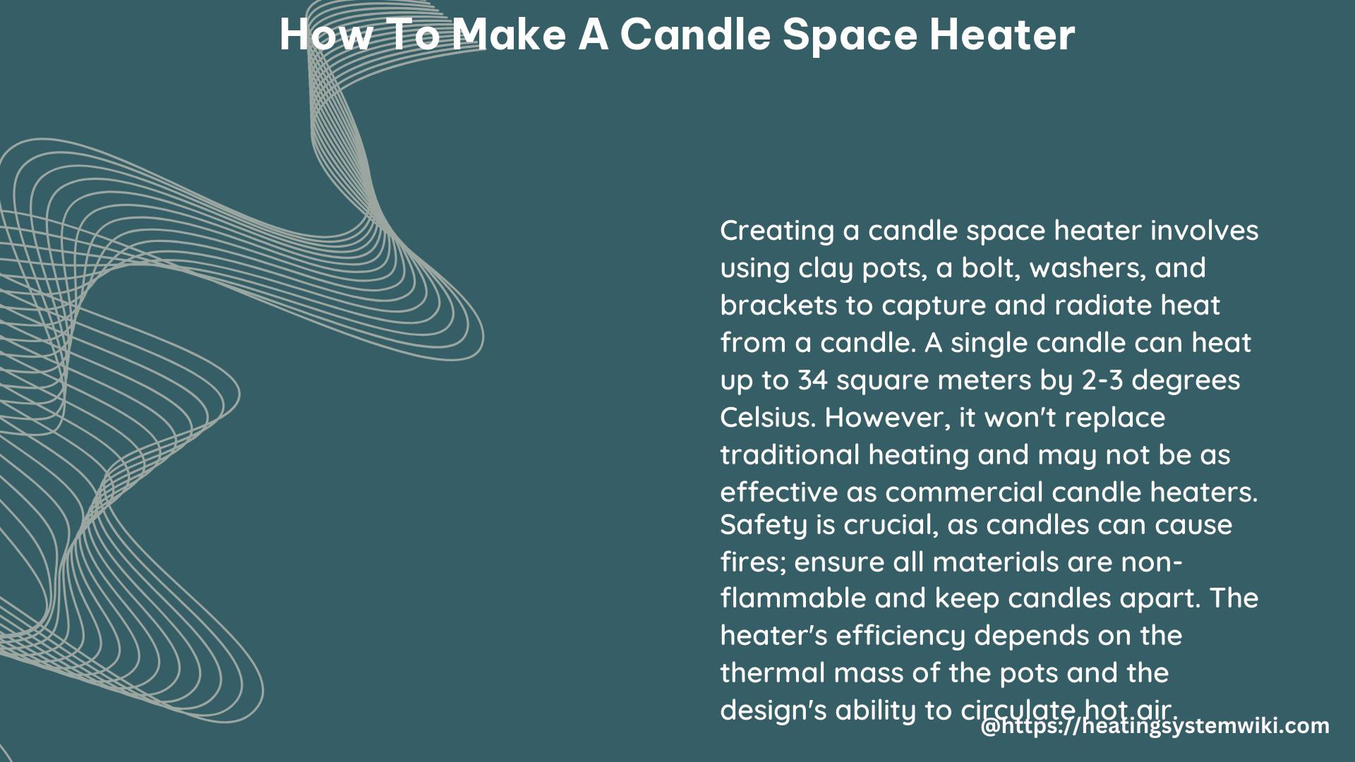 how to make a candle space heater
