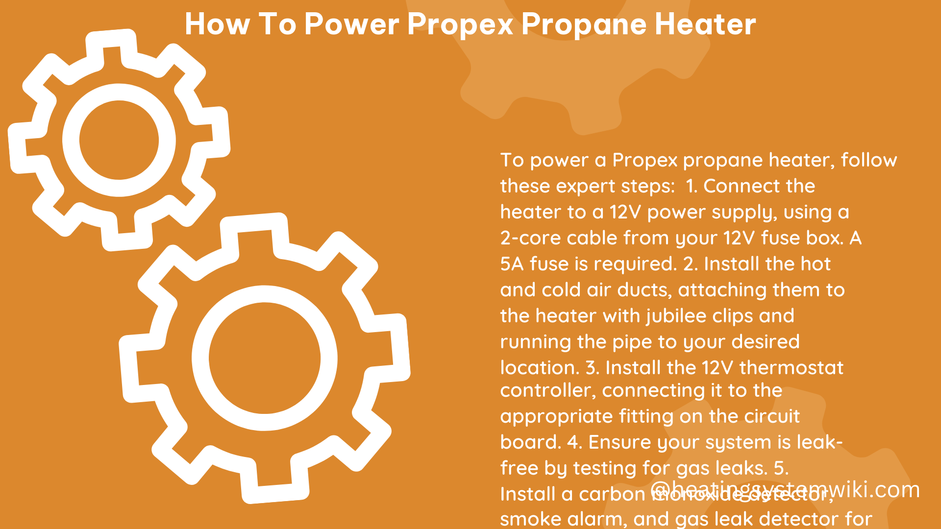 how to power propex propane heater