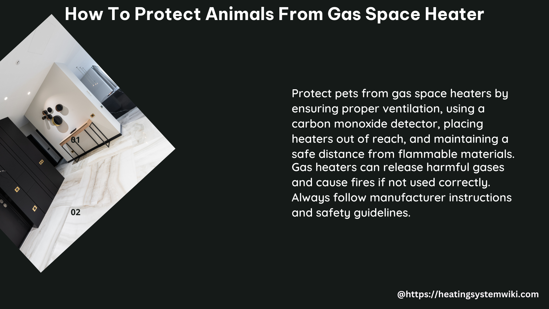 how to protect animals from gas space heater
