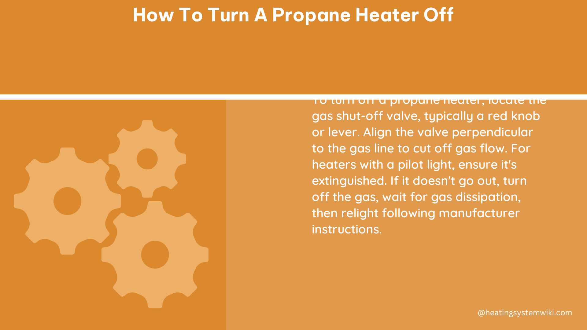 how to turn a propane heater off