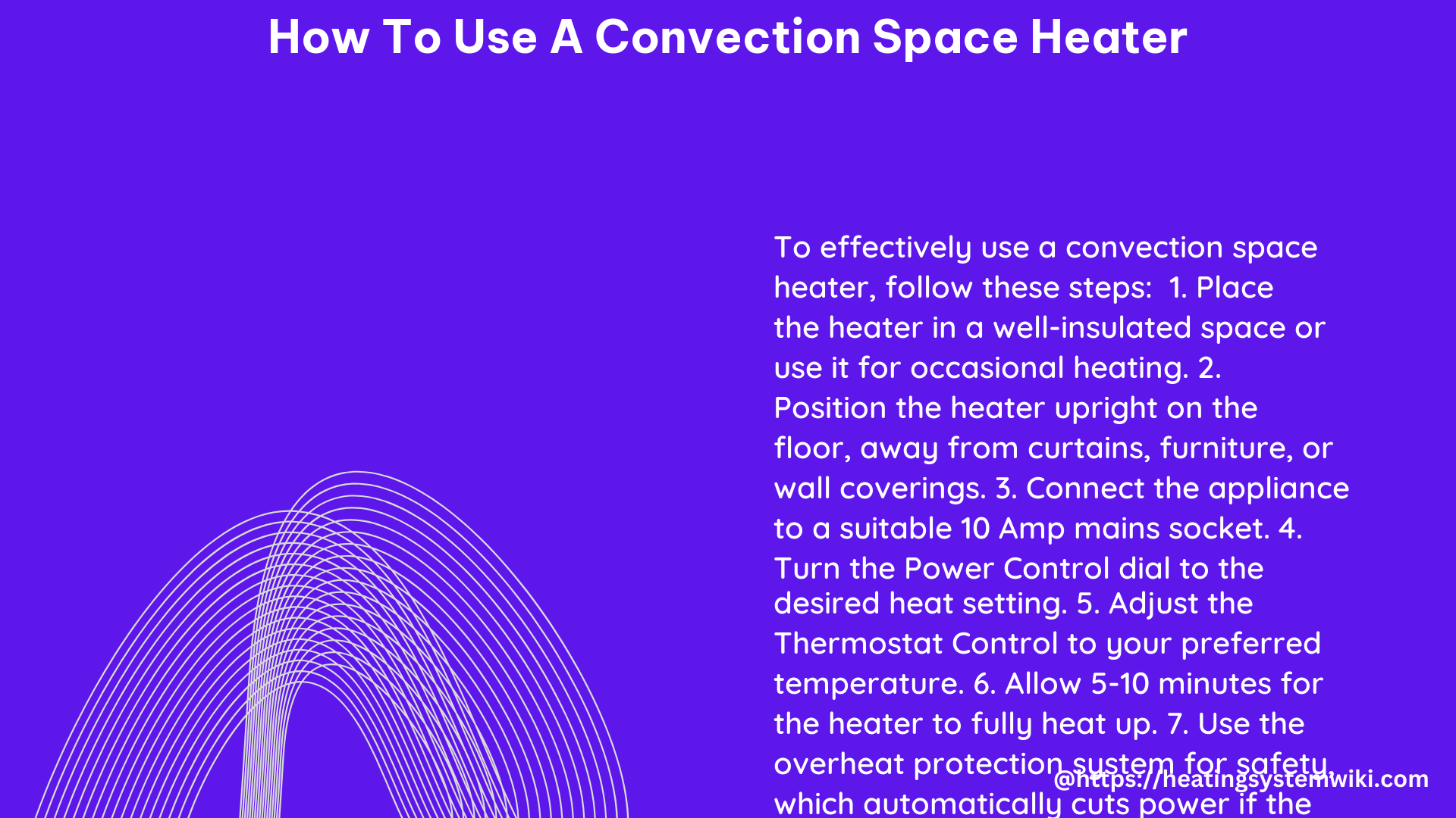 how to use a convection space heater