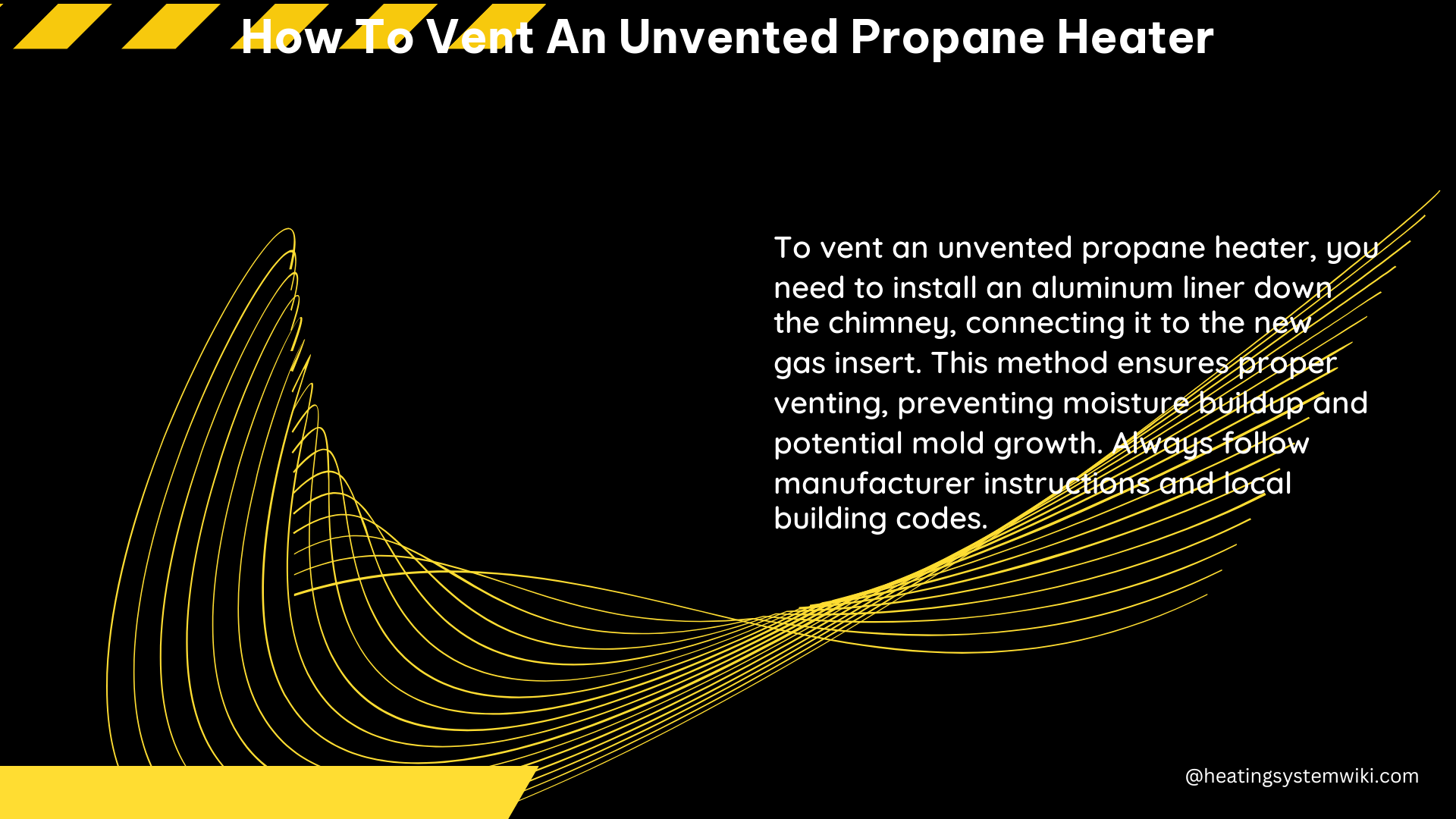 how to vent an unvented propane heater