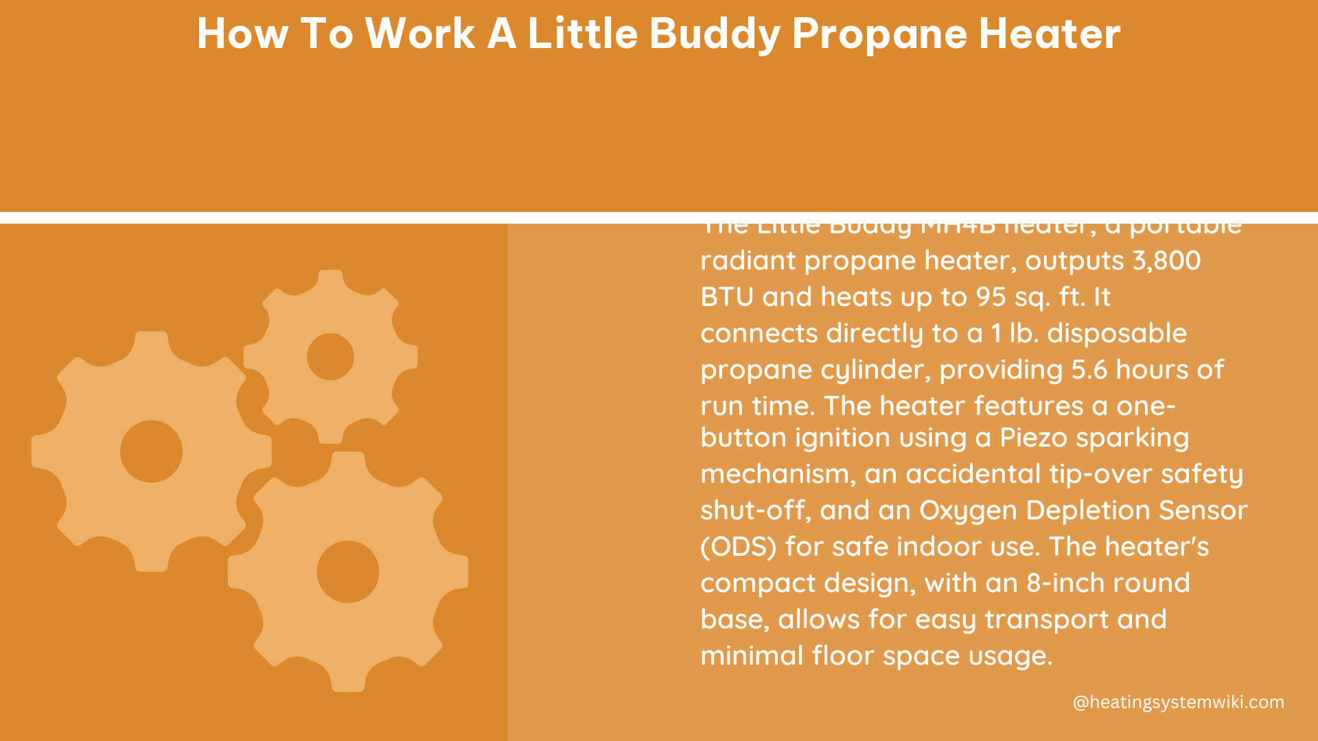how to work a little buddy propane heater